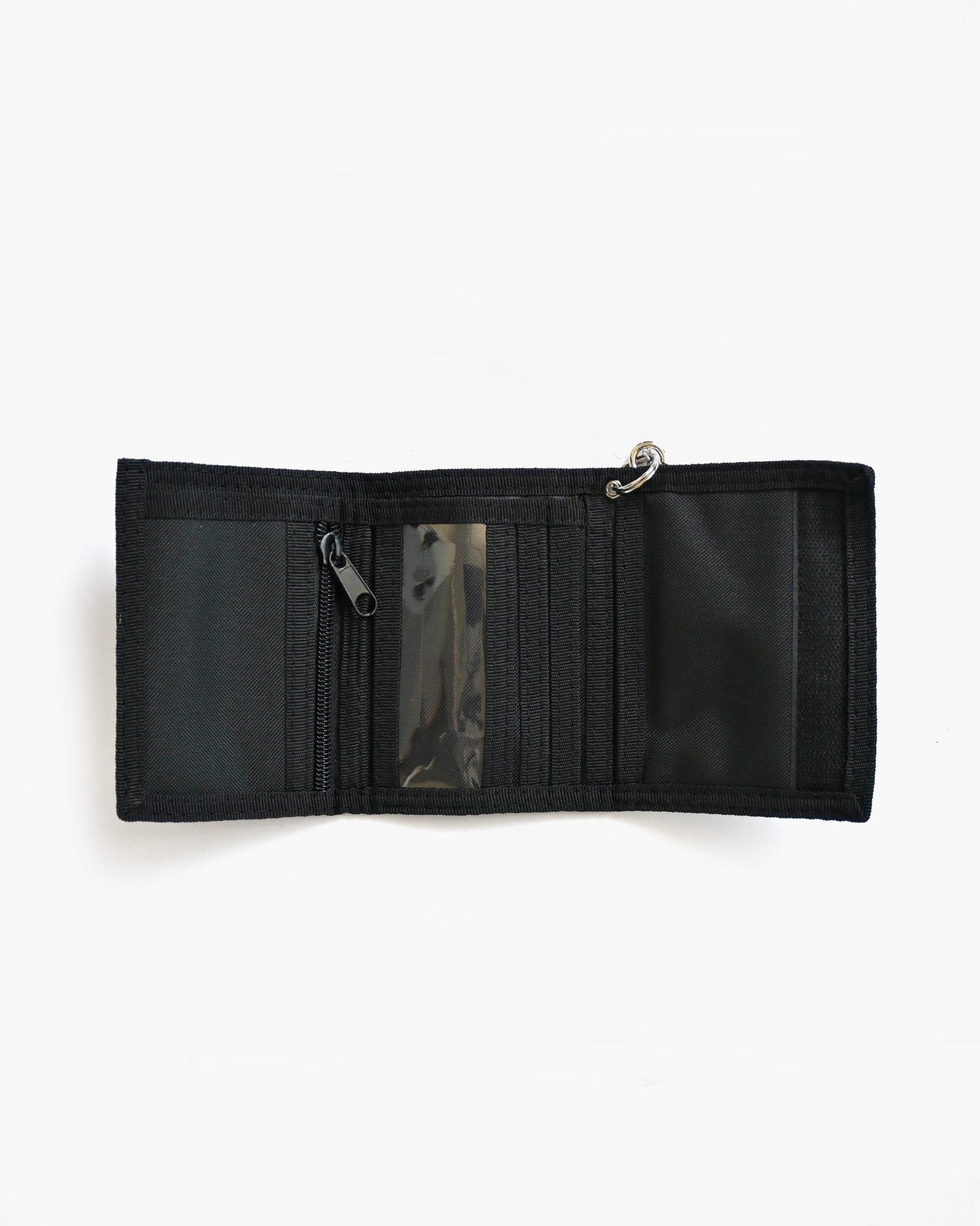 Bifold Black Nylon Wallet w/ Chain