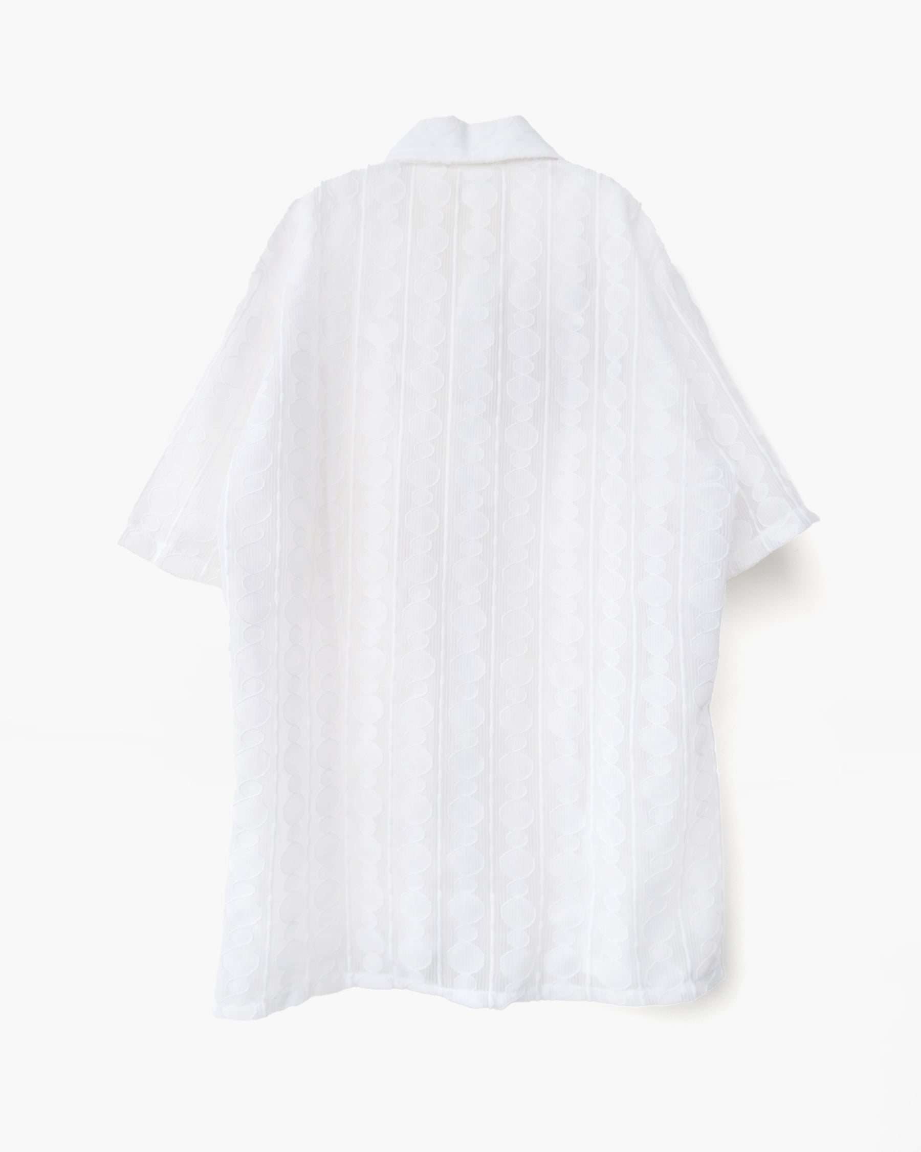 70's White Lace S/S Shirt