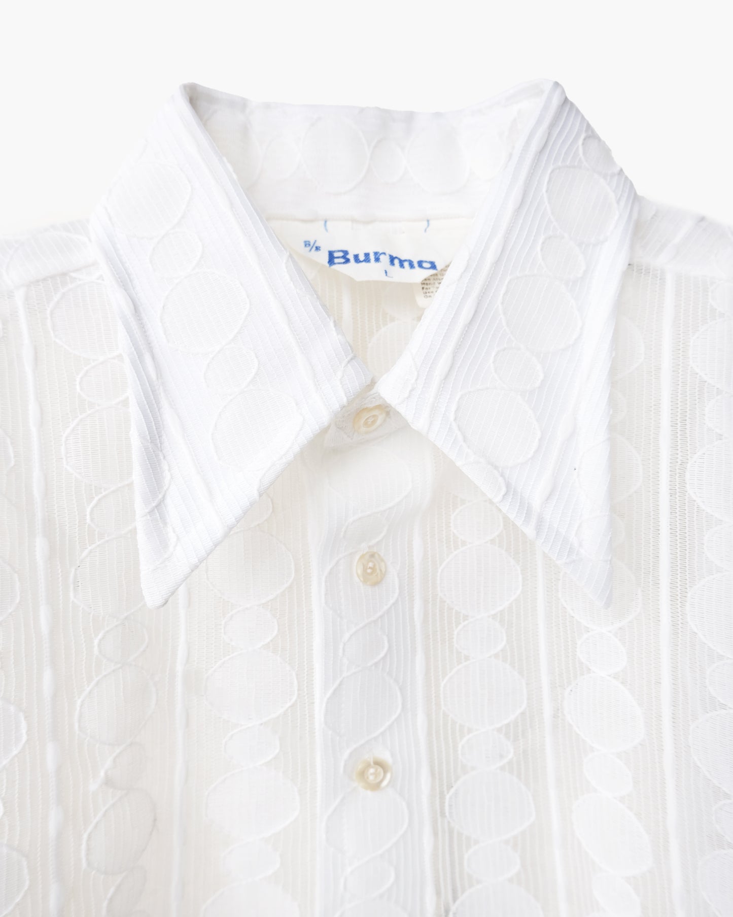 70's White Lace S/S Shirt