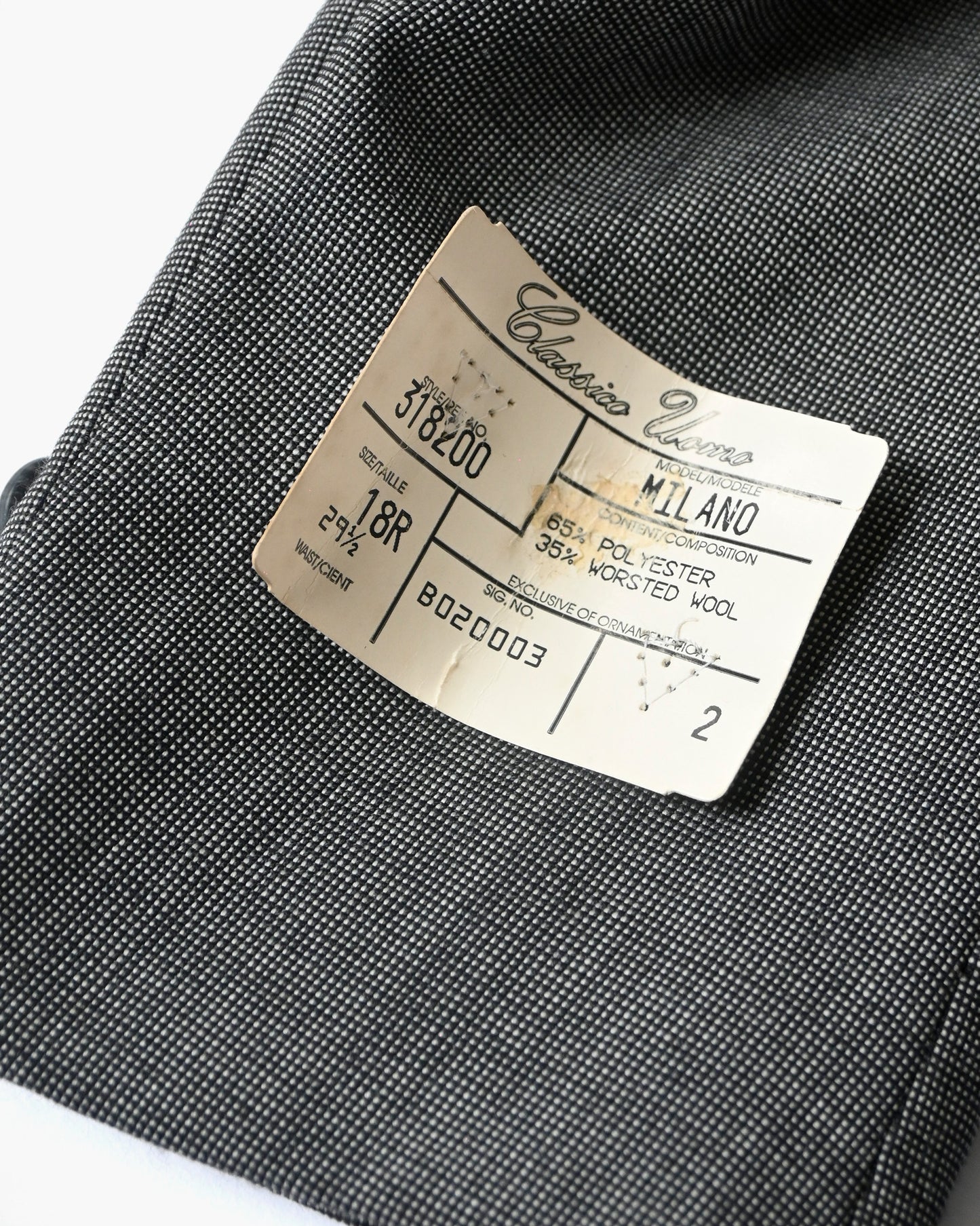 European Tailored Sets