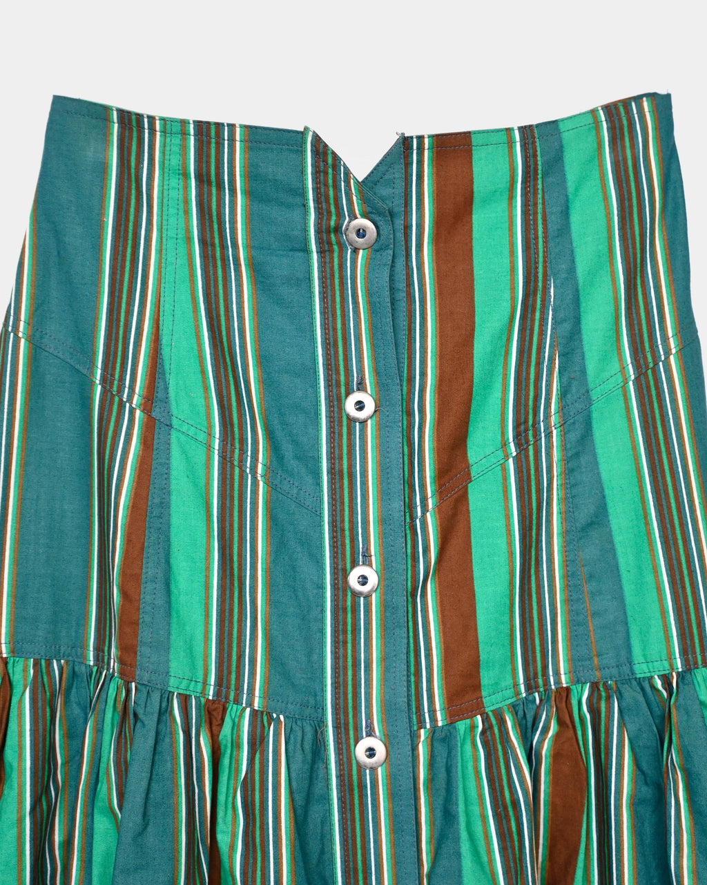 Striped Flare Skirt Made in Italy