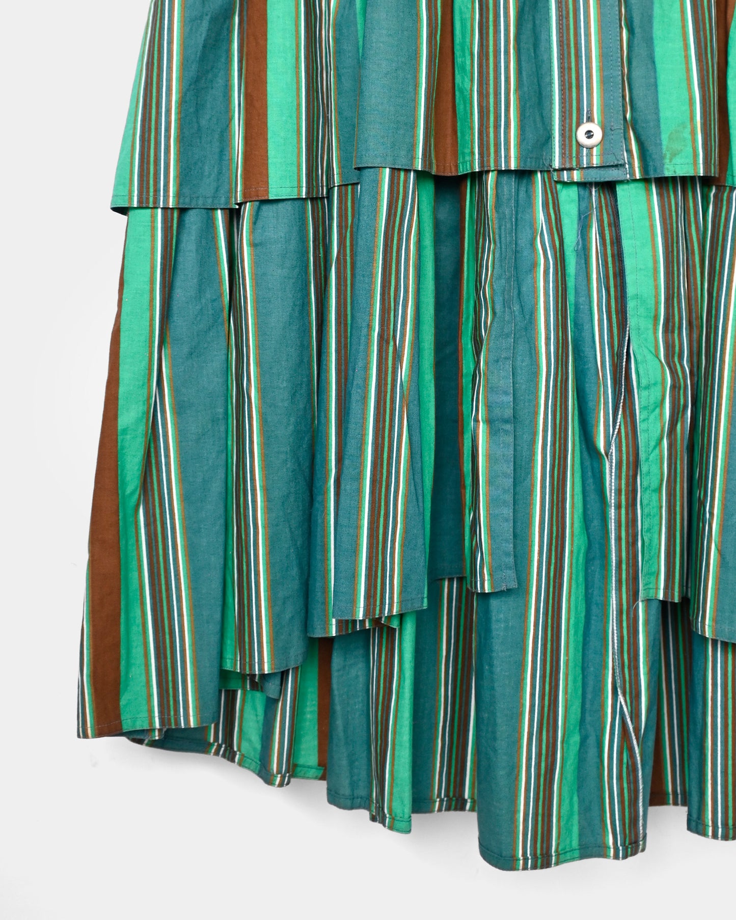 Striped Flare Skirt Made in Italy