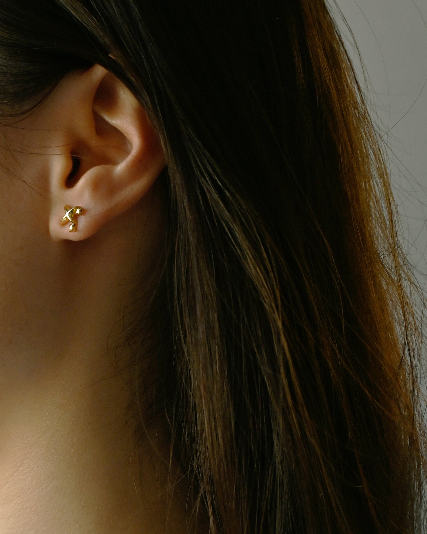 Star Studs Earrings - Gold