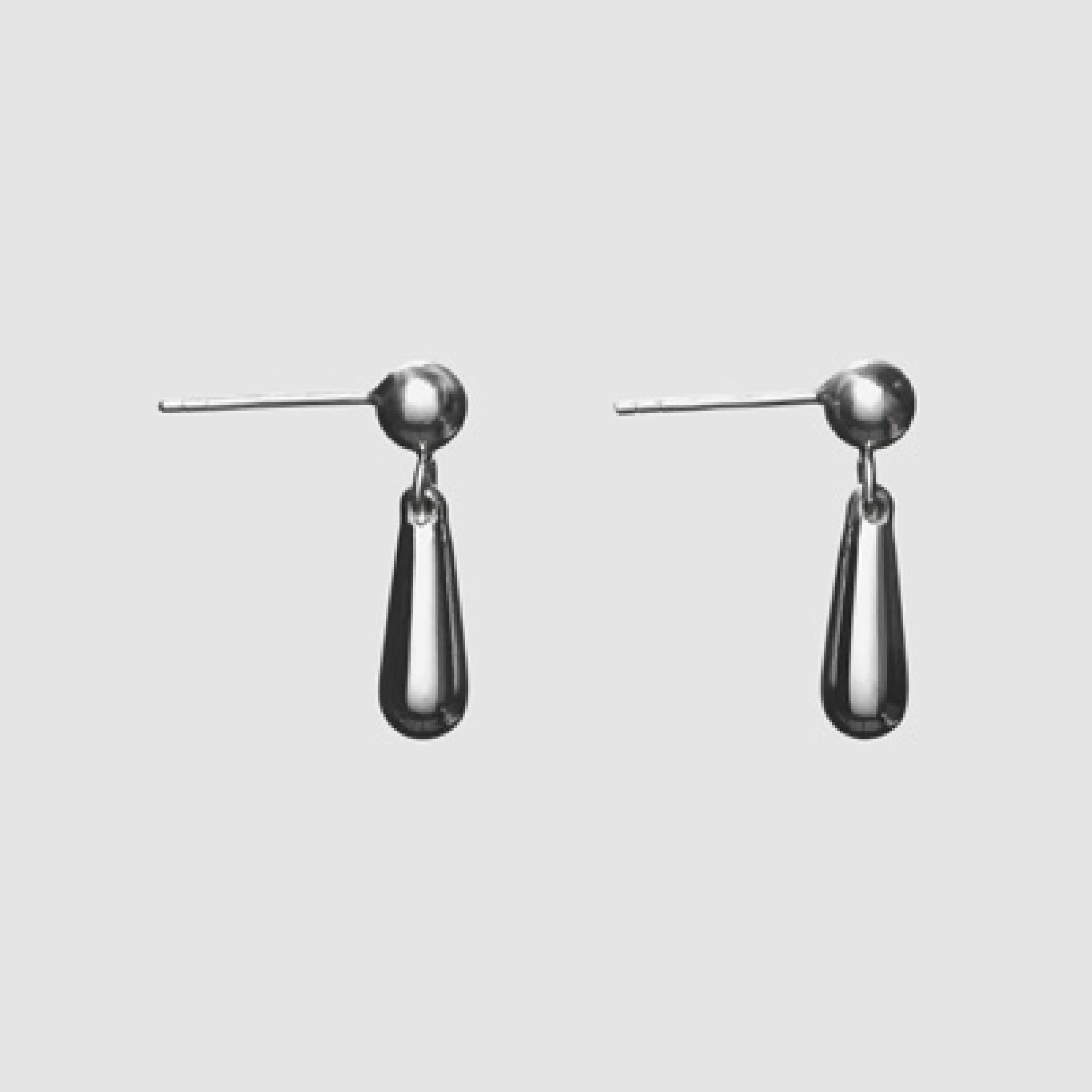 Blob Earrings - Silver
