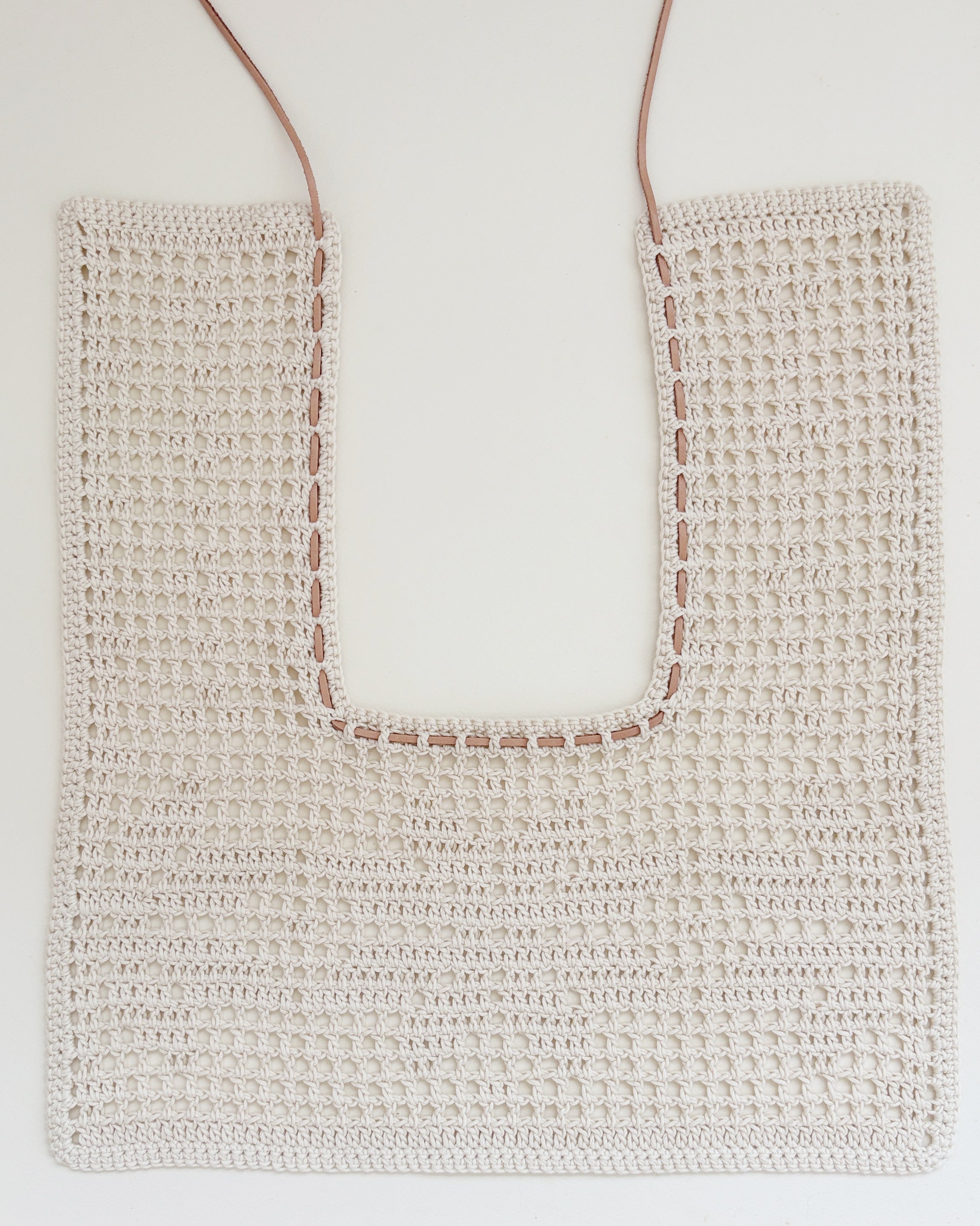 Handmade Crochet Tie Collar