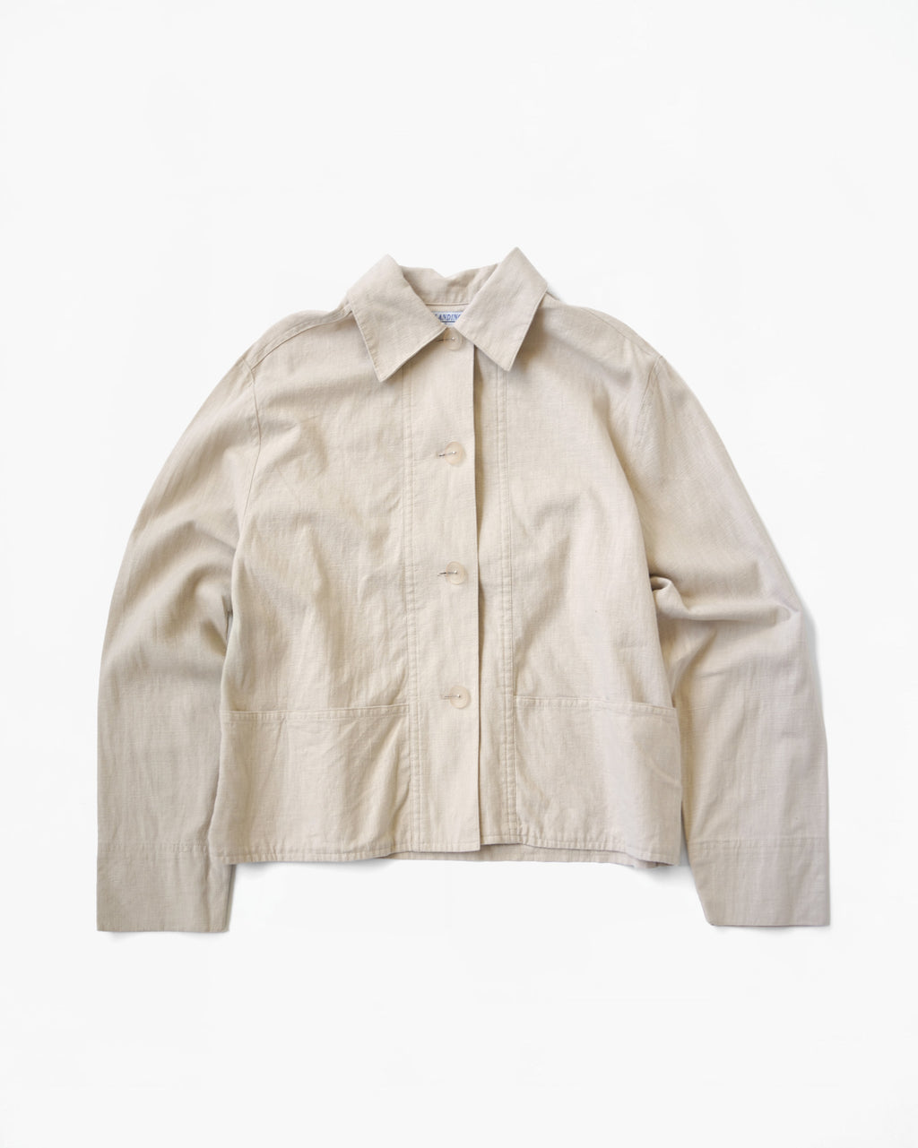 Cotton x Linen Boxy Shirt Jacket