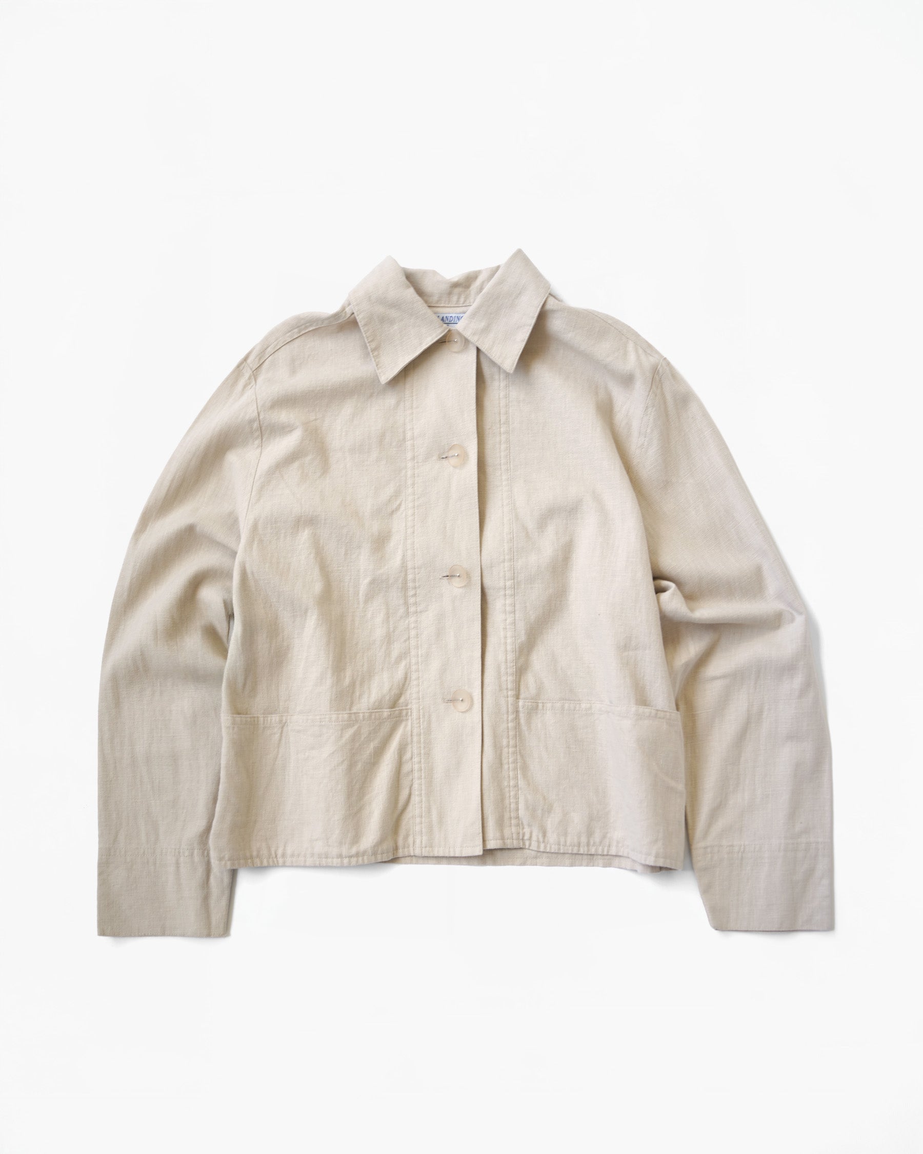 Cotton x Linen Boxy Shirt Jacket