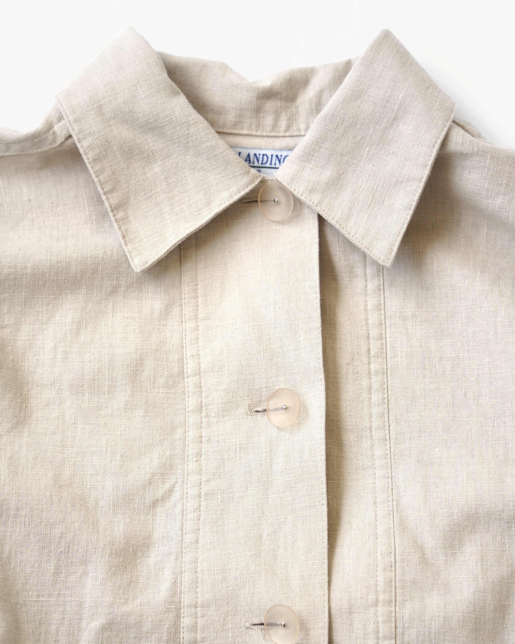 Cotton x Linen Boxy Shirt Jacket