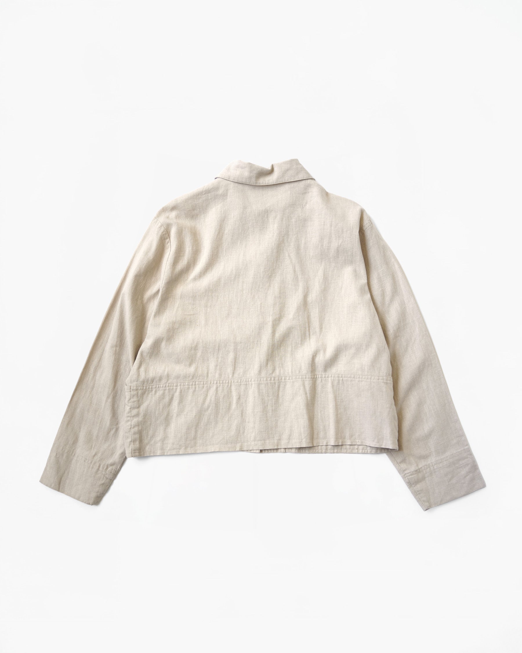 Cotton x Linen Boxy Shirt Jacket