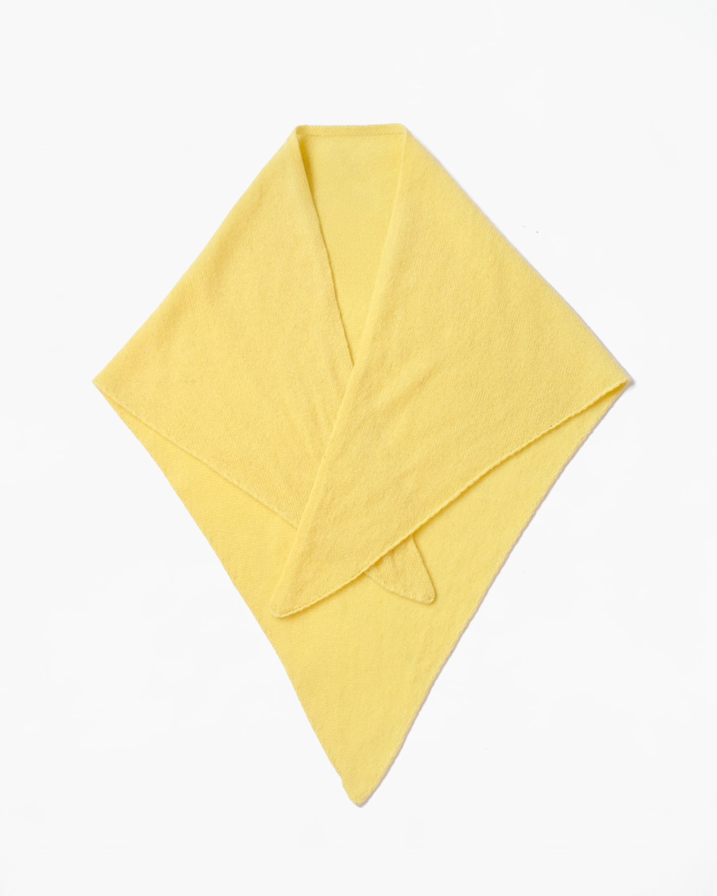 404 100% Cashmere Bandanna - Yellow