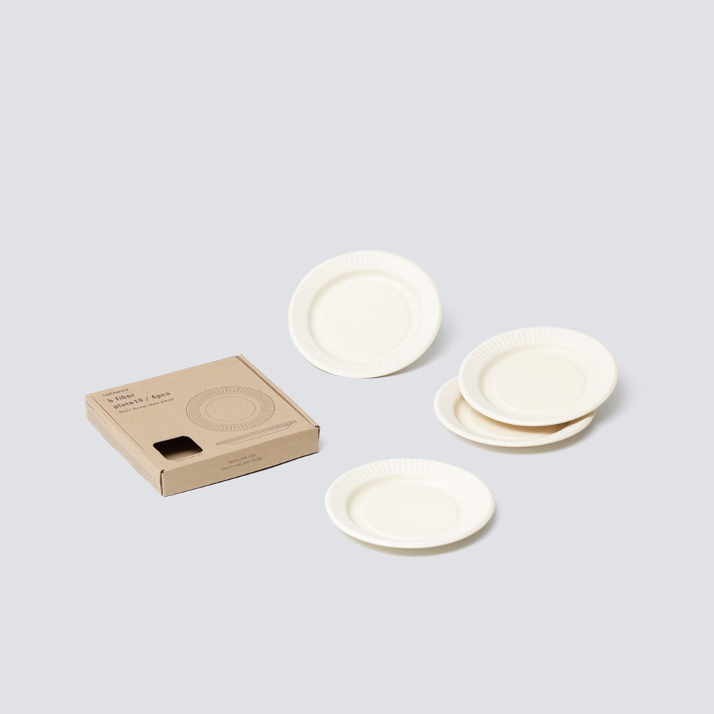 "b fiber" plate19/4pcs - Off White