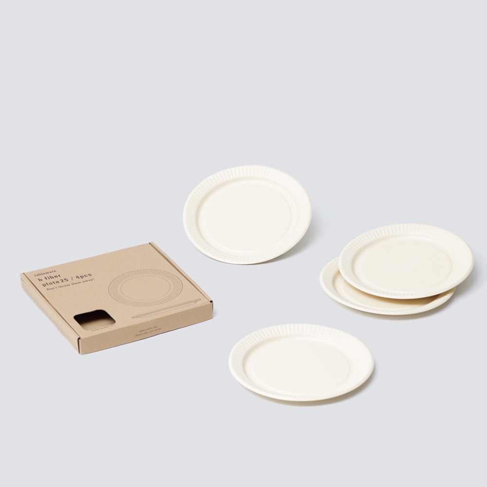 "b fiber" plate25/4pcs - Off White