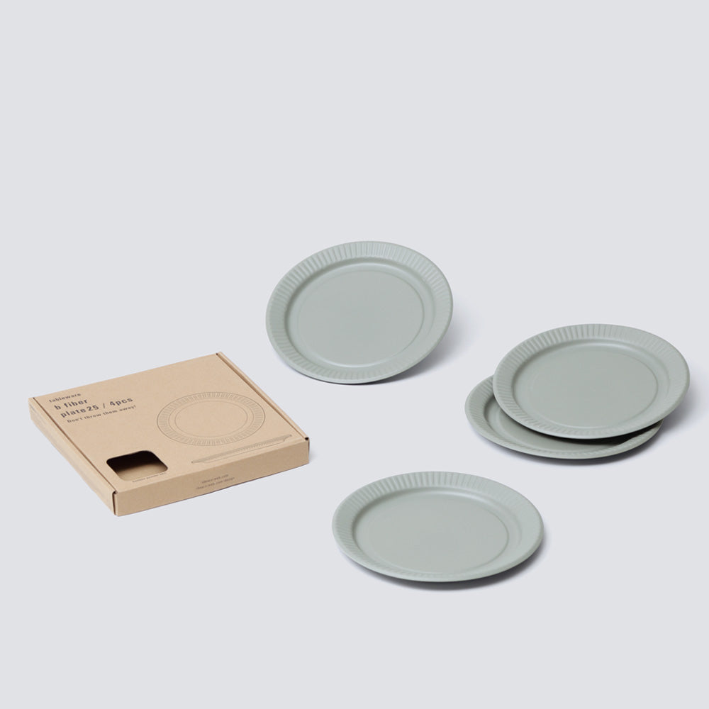 "b fiber" plate25/4pcs - Ash Gray