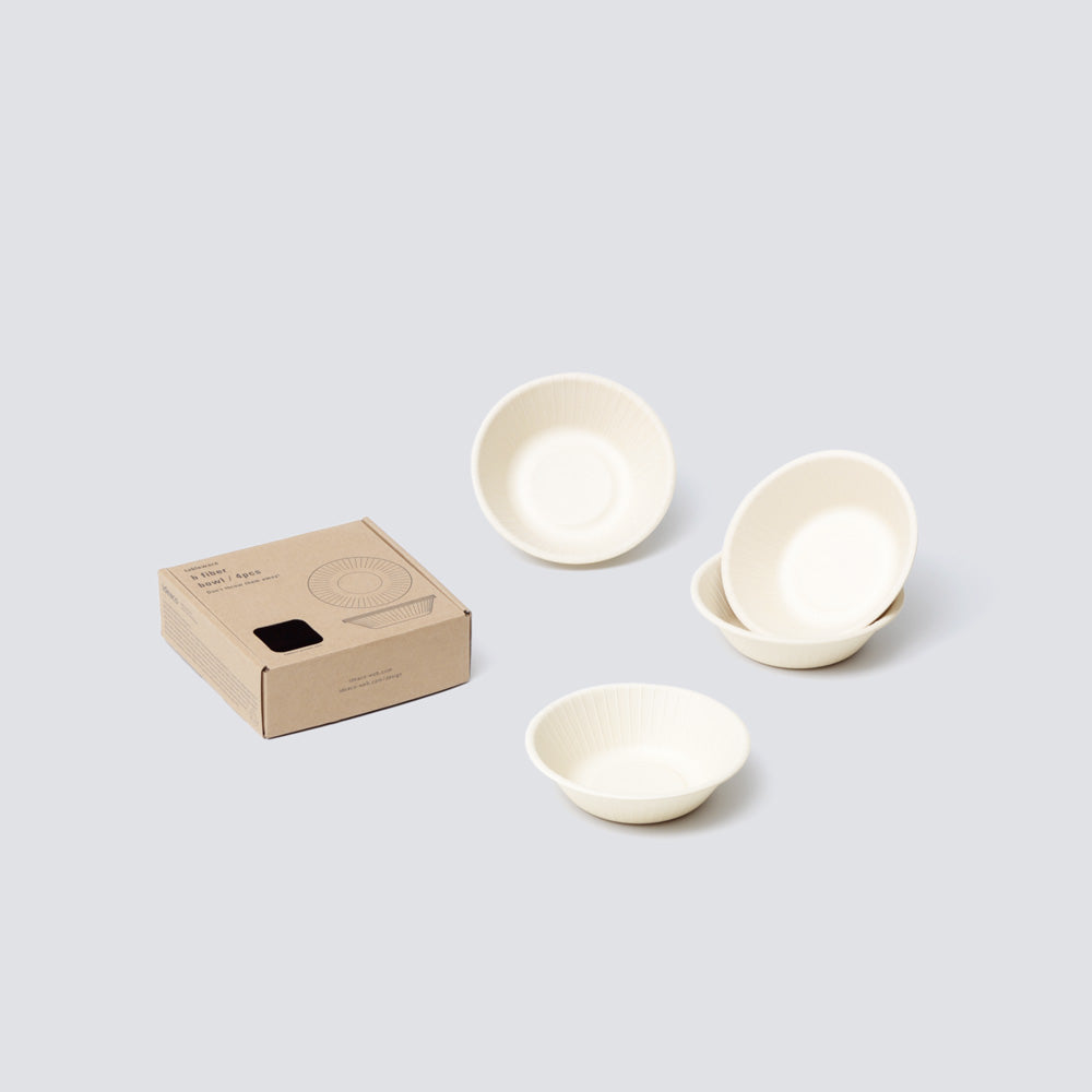 "b fiber" bowl/4pcs - Off White