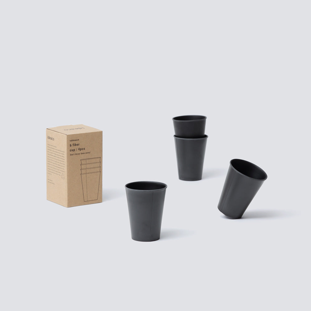 "b fiber" cup/4pcs - Black