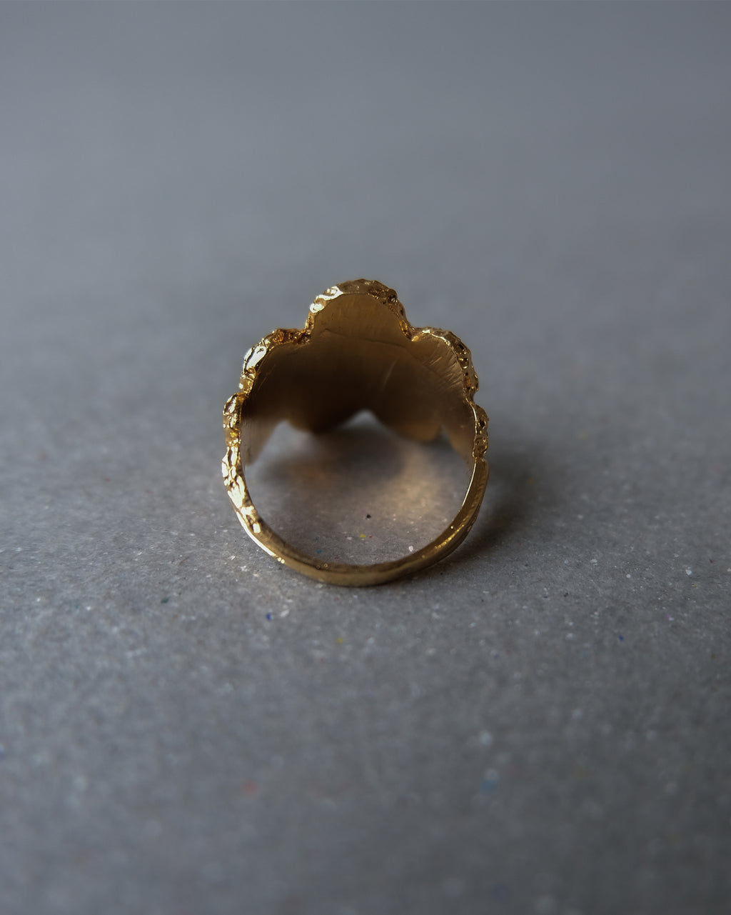 18K x Red Enamel Ring - 10号