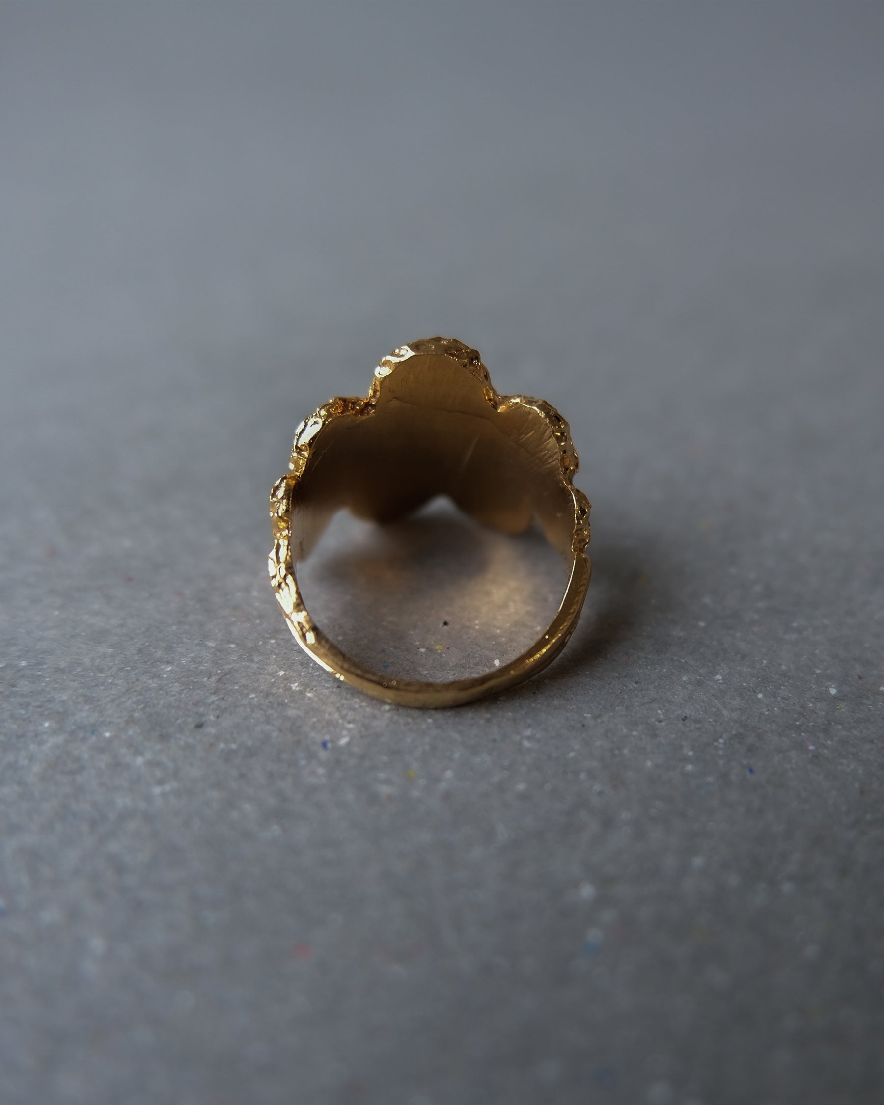 18K x Red Enamel Ring - 10号