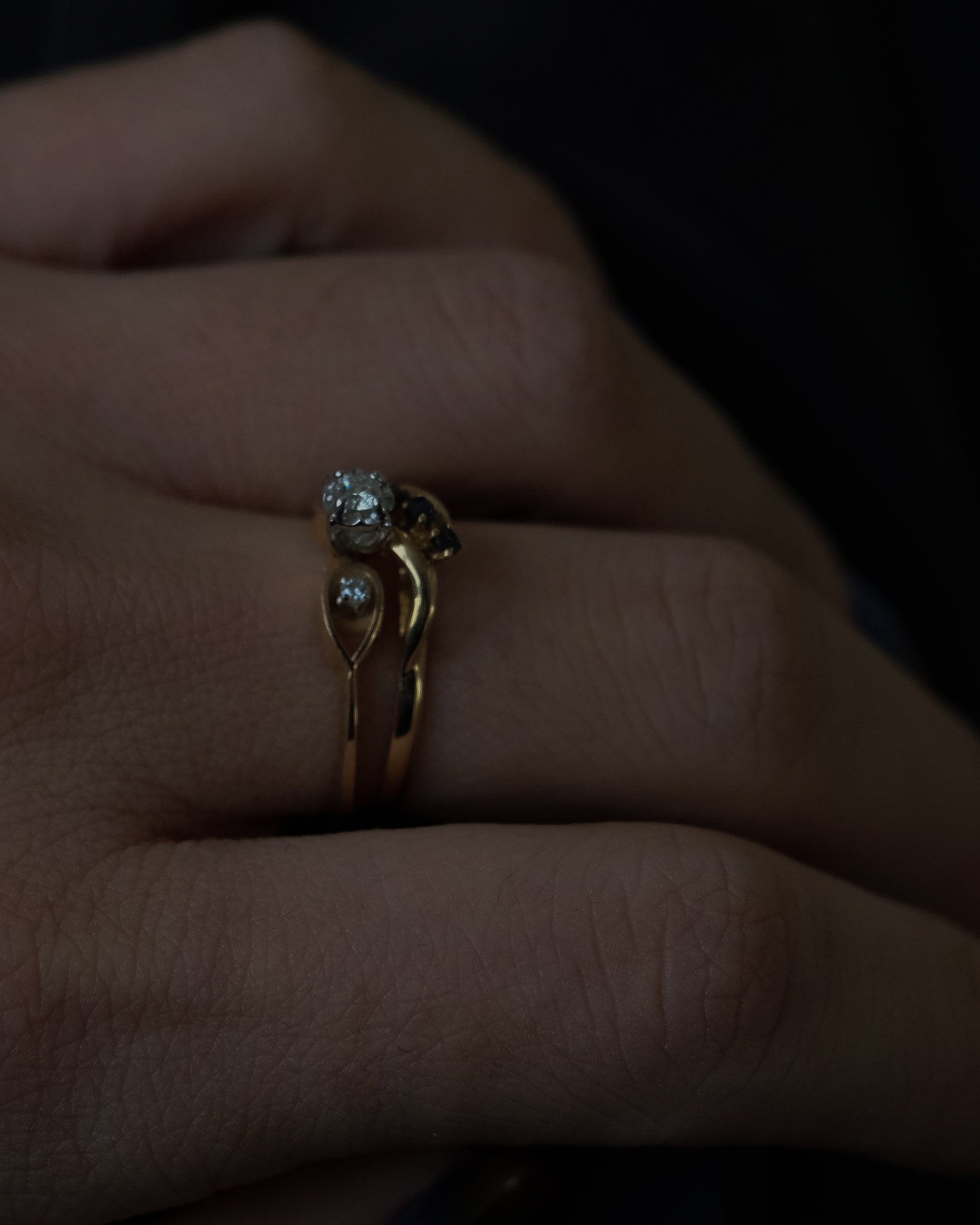 14k Gold × Sapphire Ring - 12号