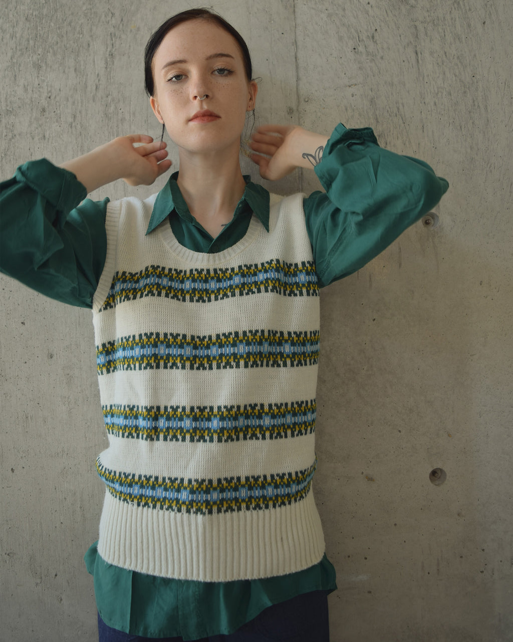 N.O.S  100% Silk Shirts - Green