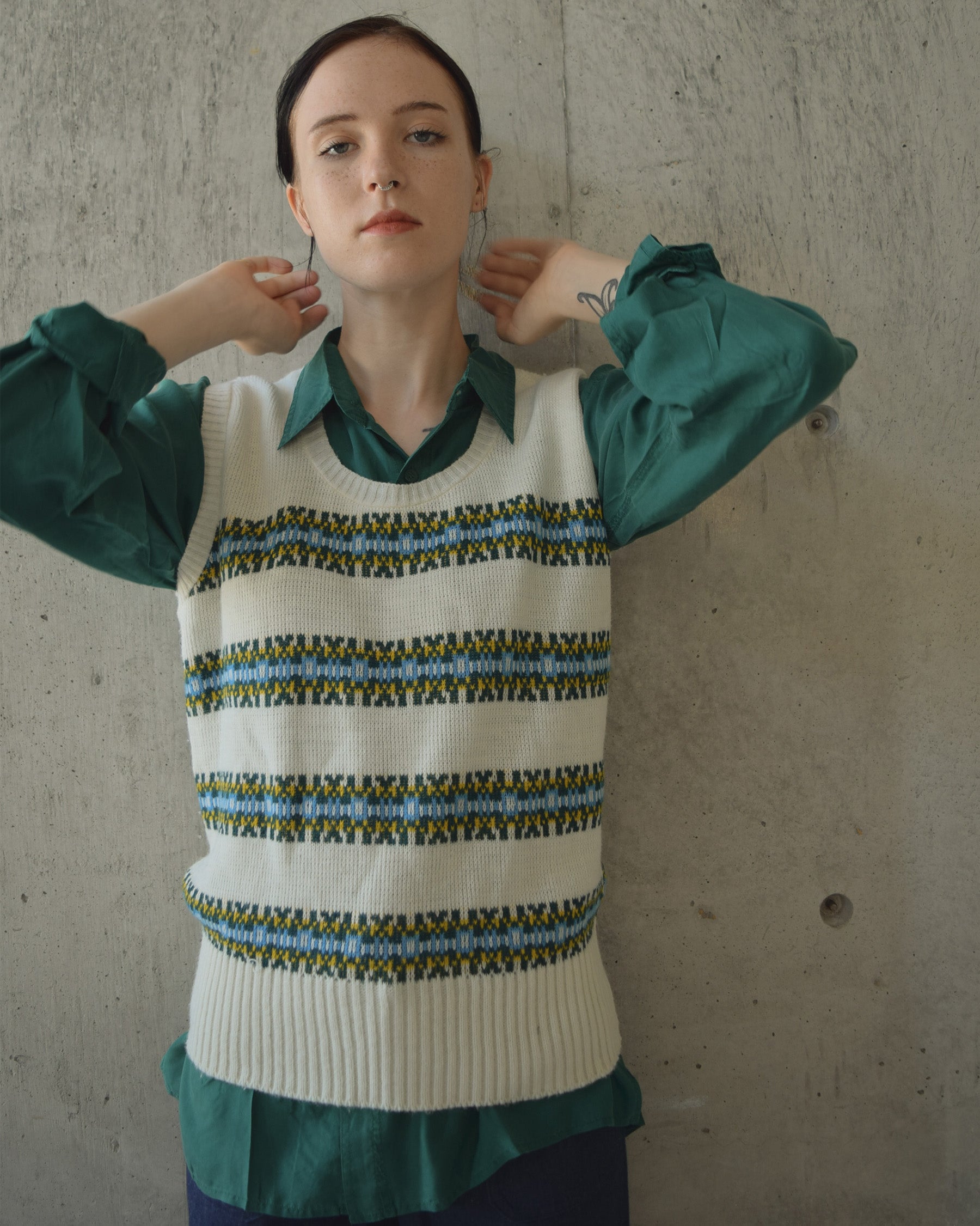 N.O.S  100% Silk Shirts - Green