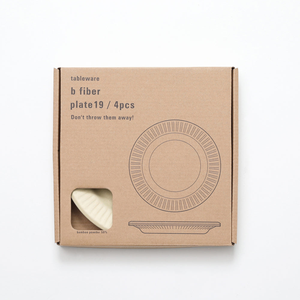 "b fiber" plate19/4pcs - Off White