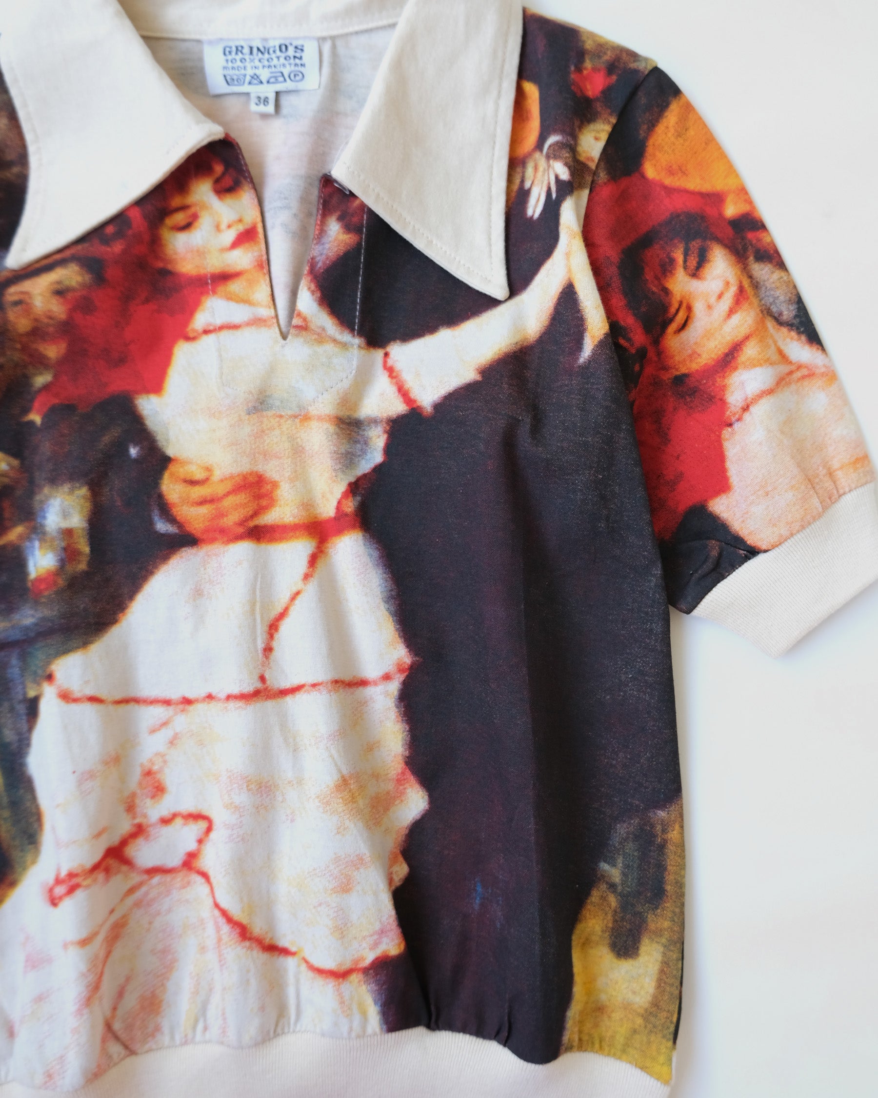 Art Printed S/S Cotton Polo