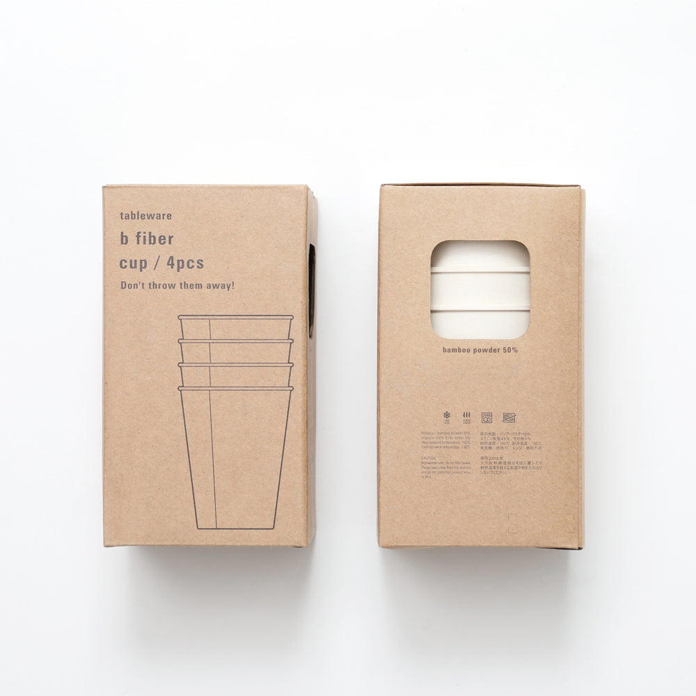 "b fiber" cup/4pcs - Off White