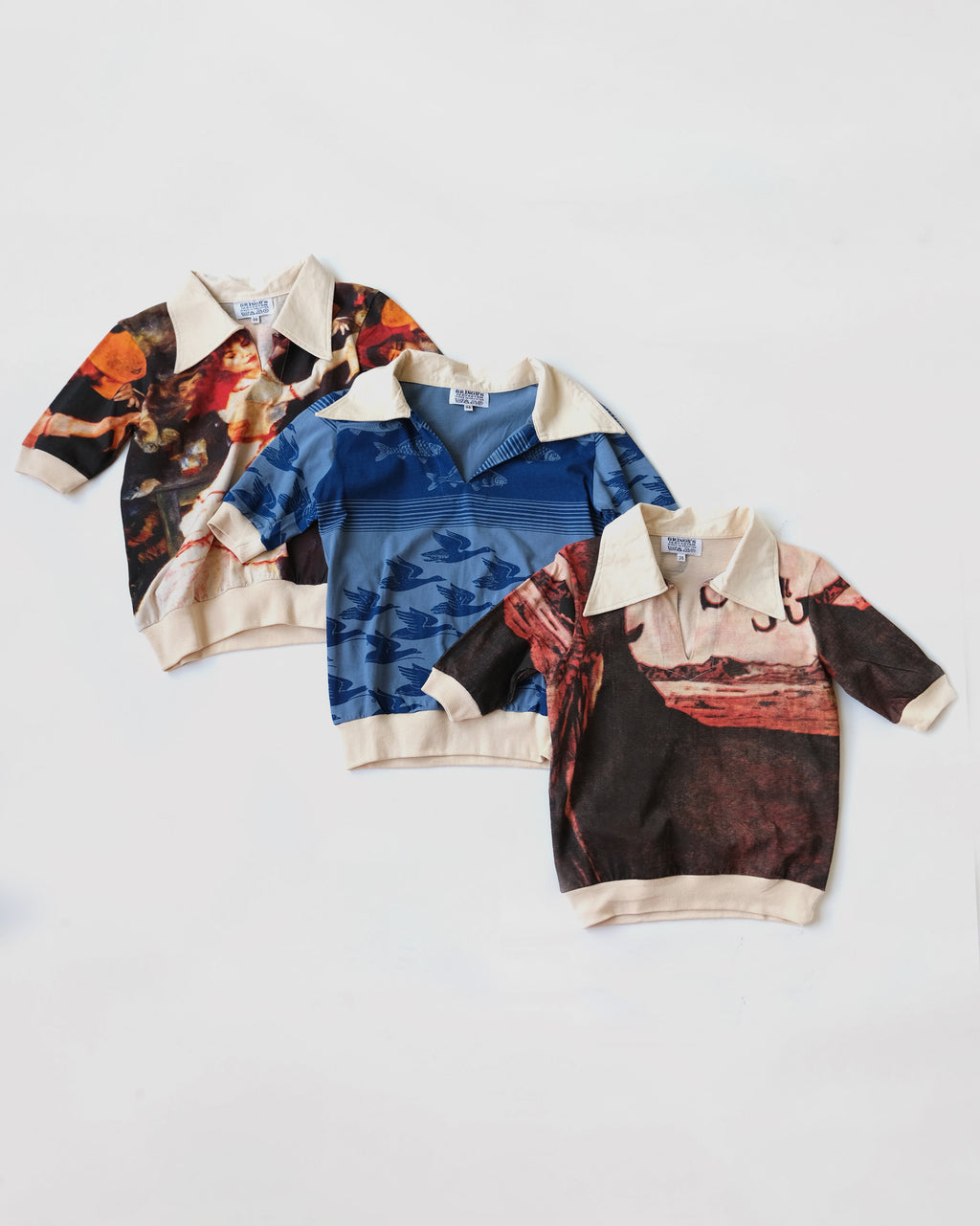 Art Printed S/S Cotton Polo