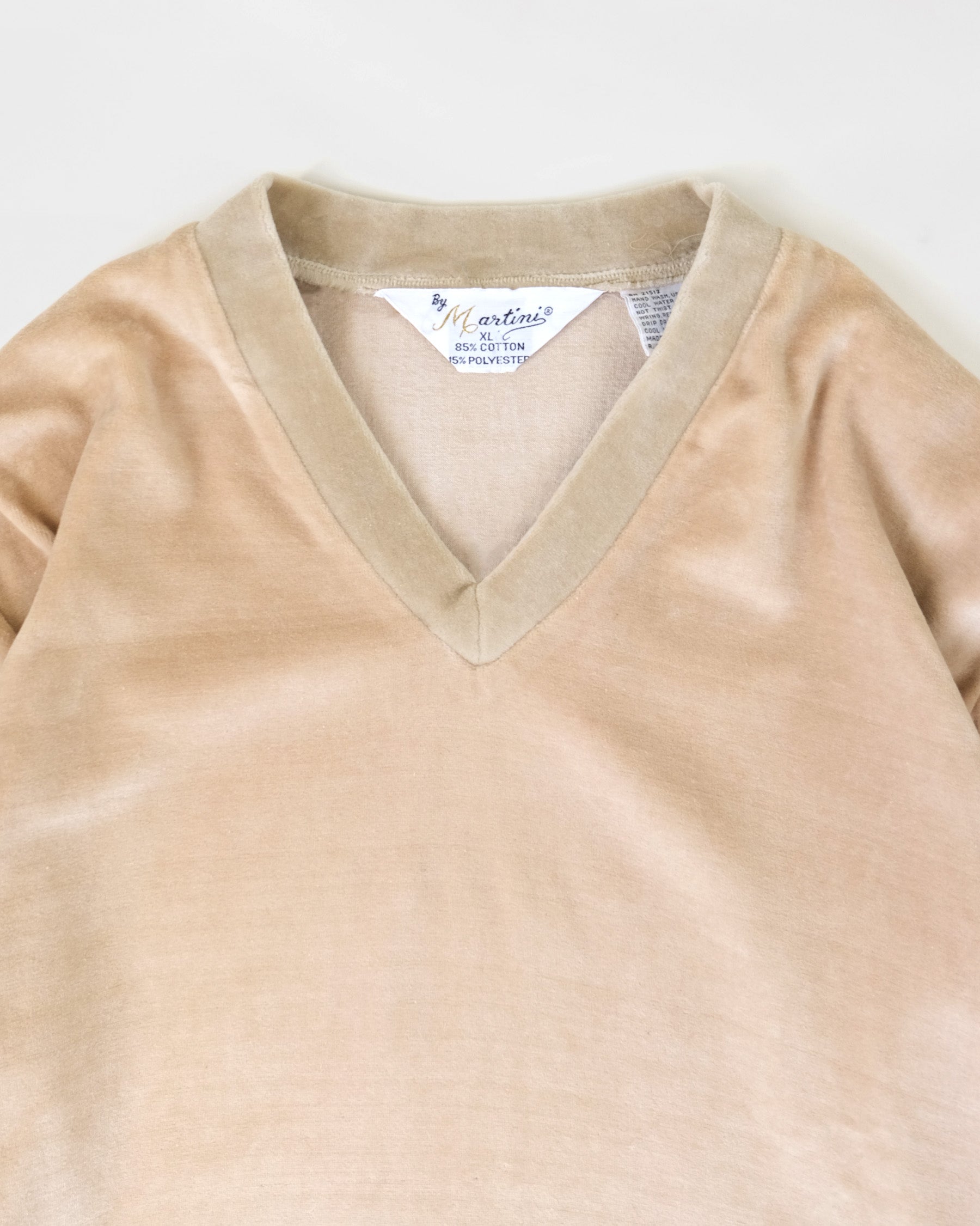 NOS Velour V-Neck Top