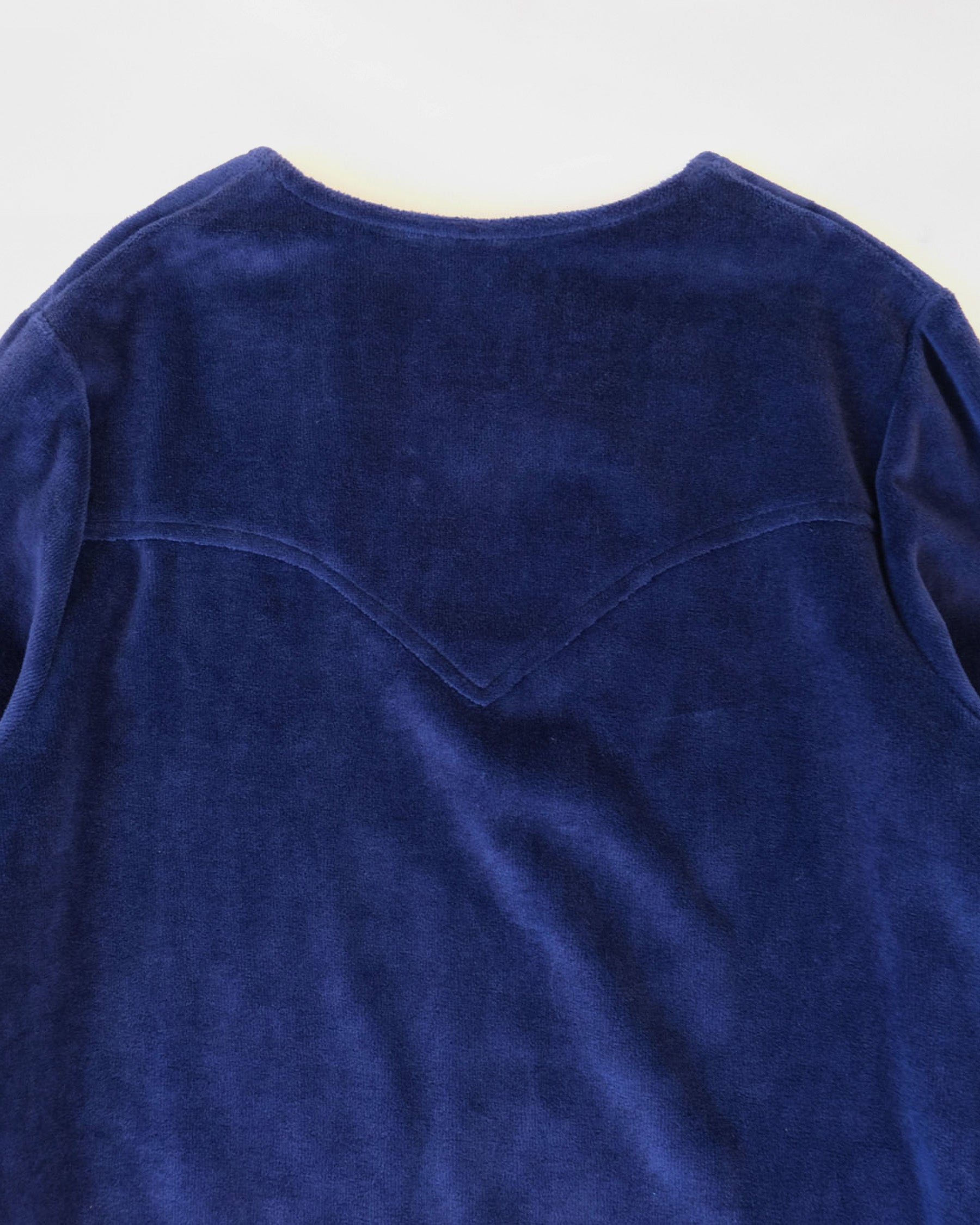 NOS "H BAR C" Velour V-Neck Top