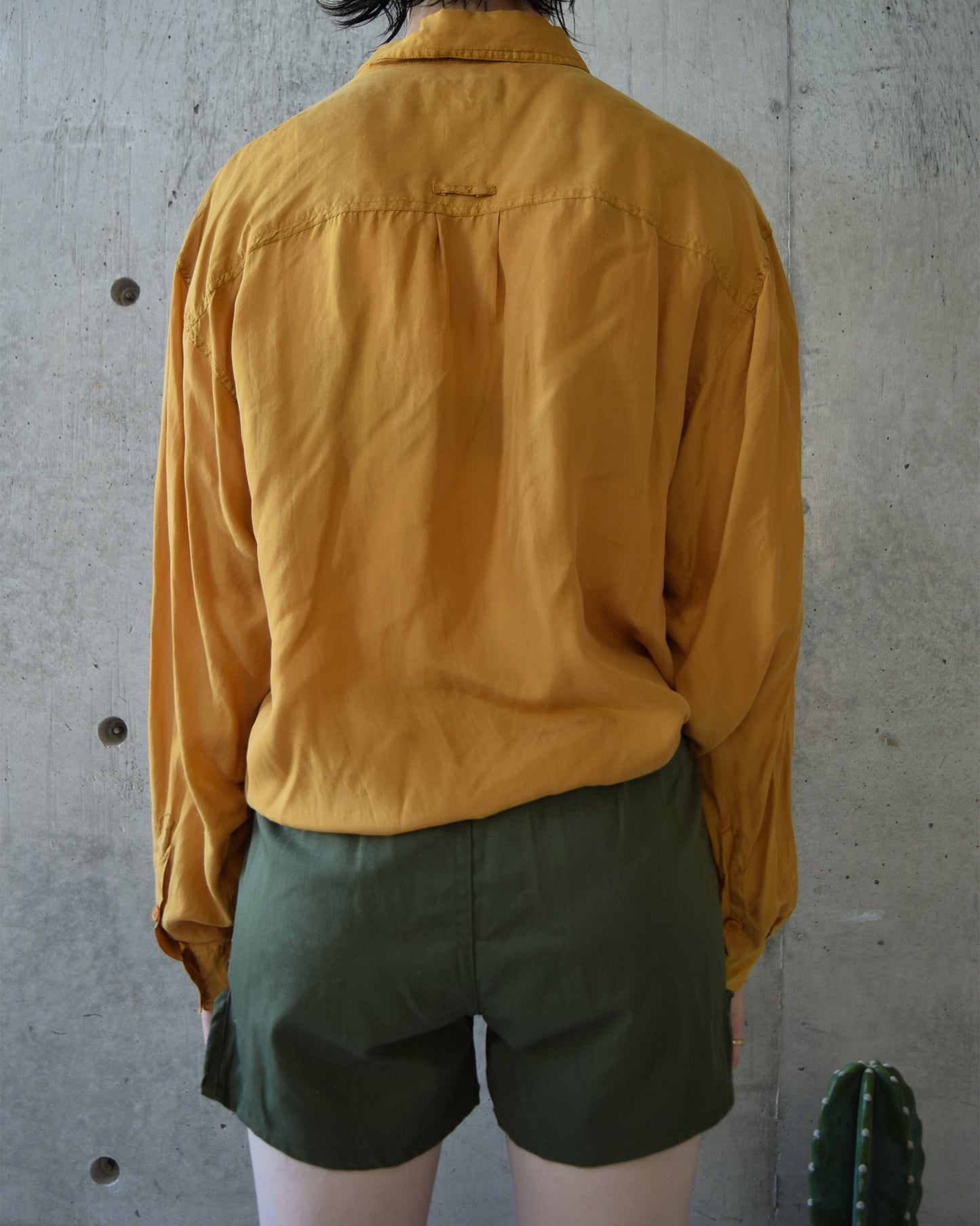 N.O.S  100% Silk Shirts - Yellow