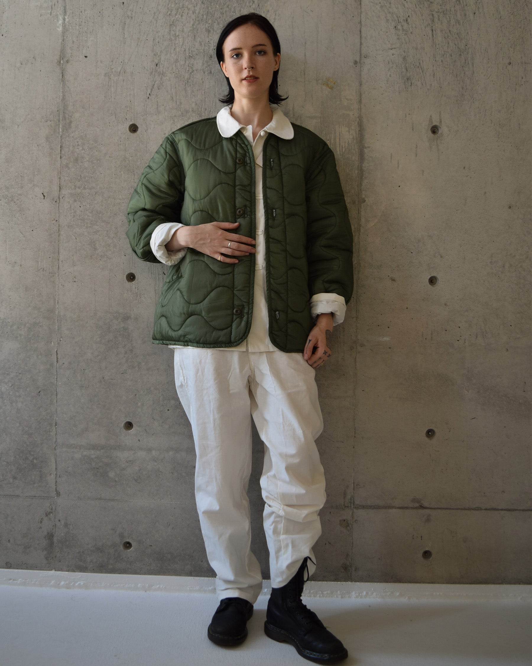 All White China Pants