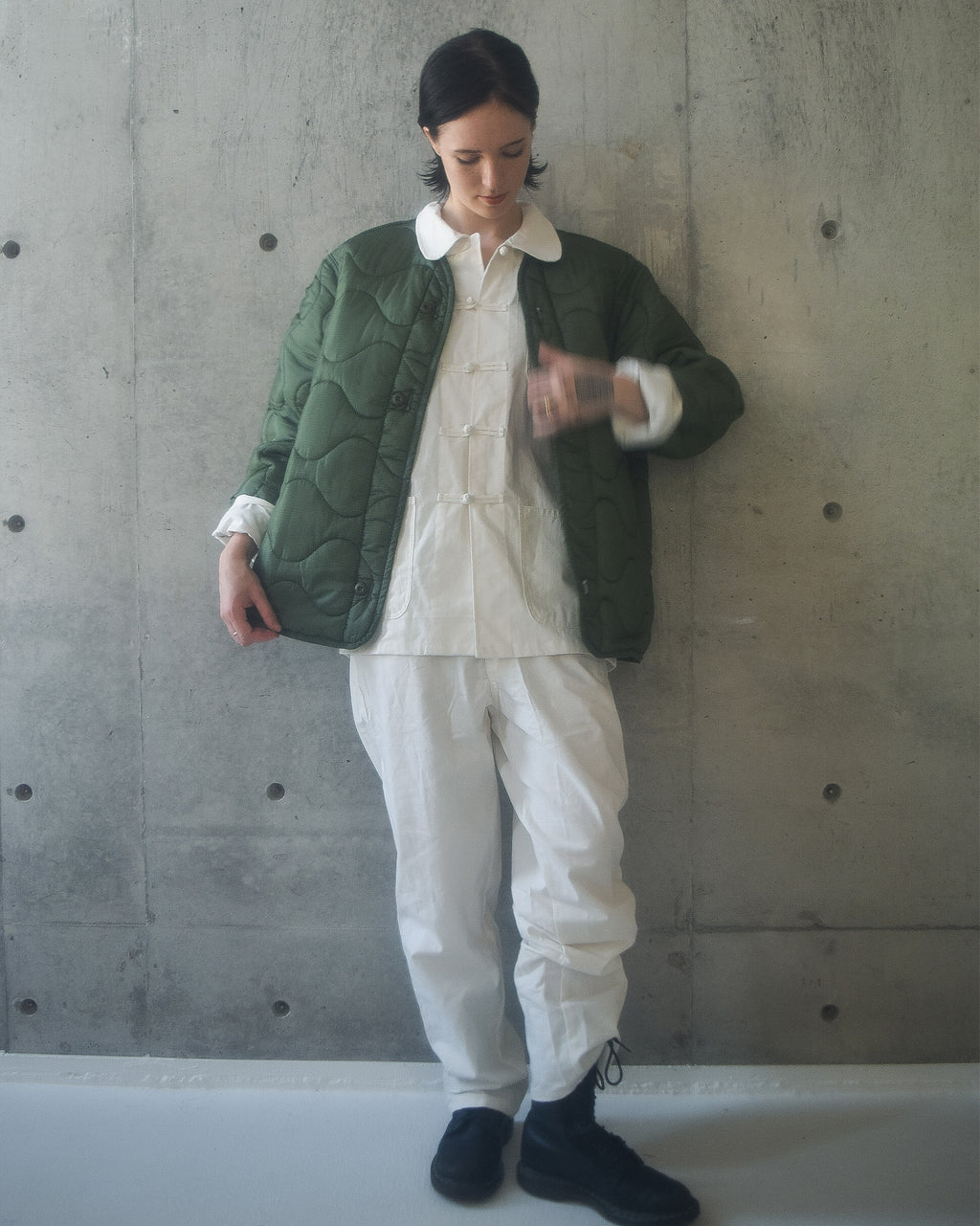 All White China Pants