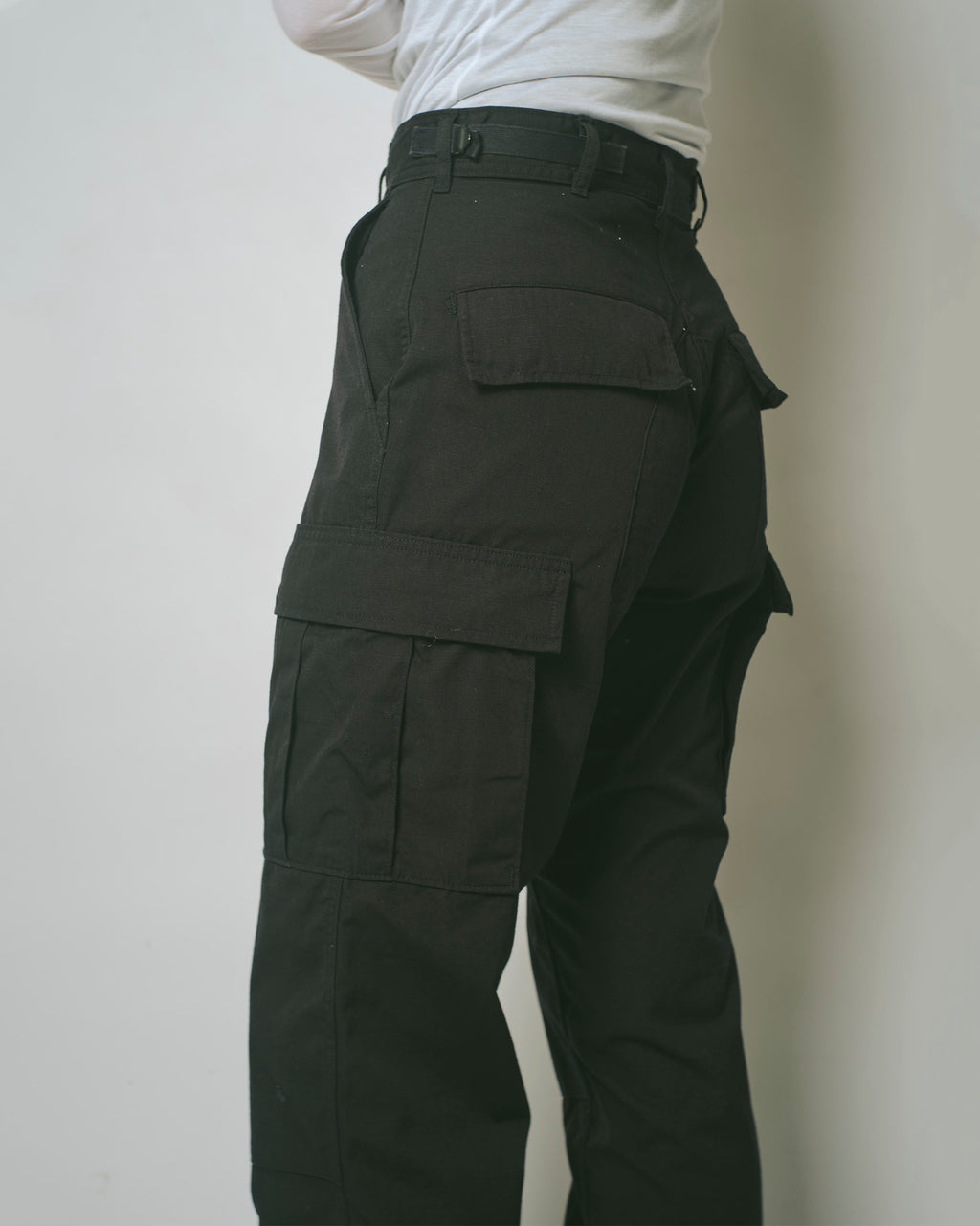 US Cotton x Poly 6 Pockets Pants Black