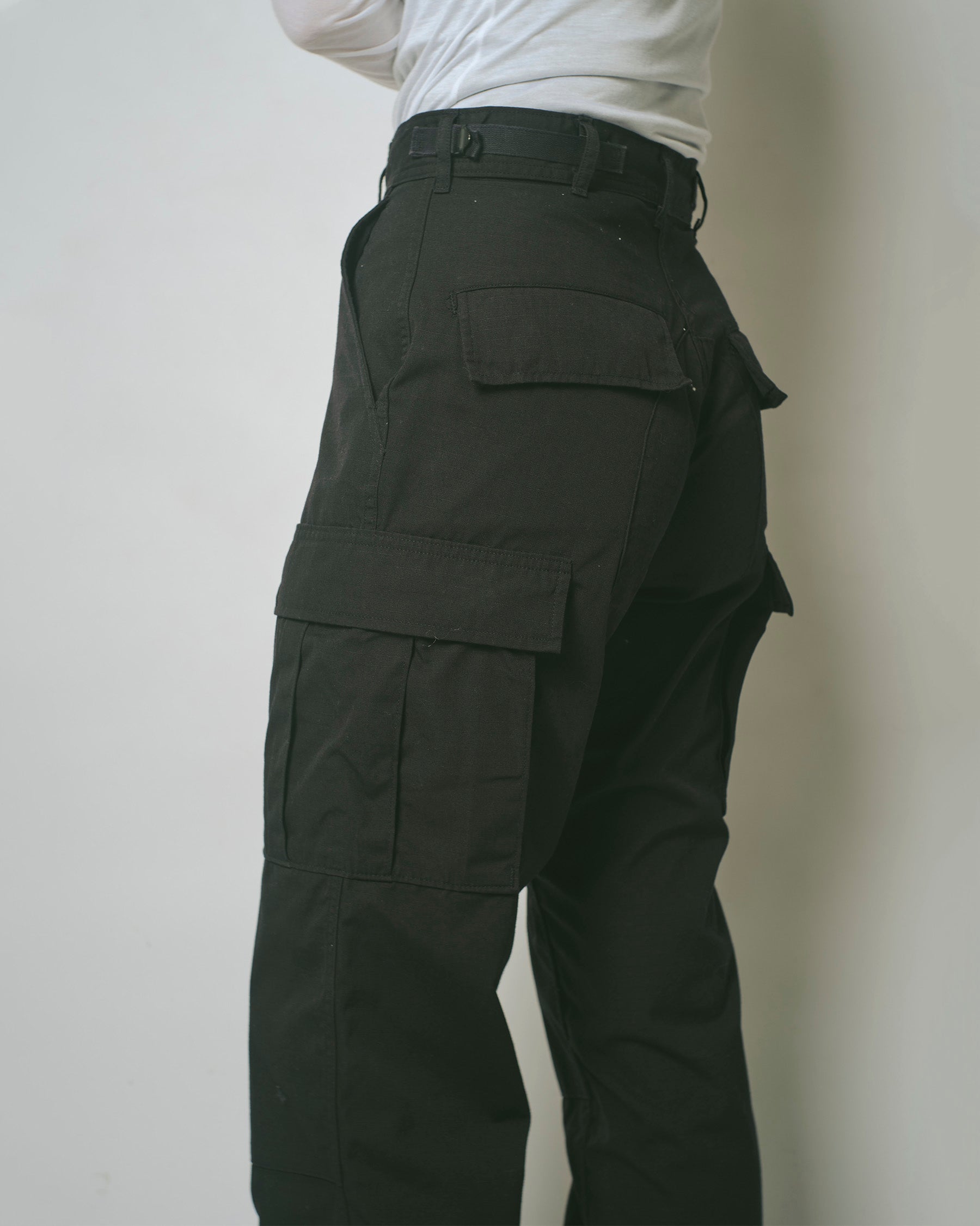US Cotton x Poly 6 Pockets Pants Black