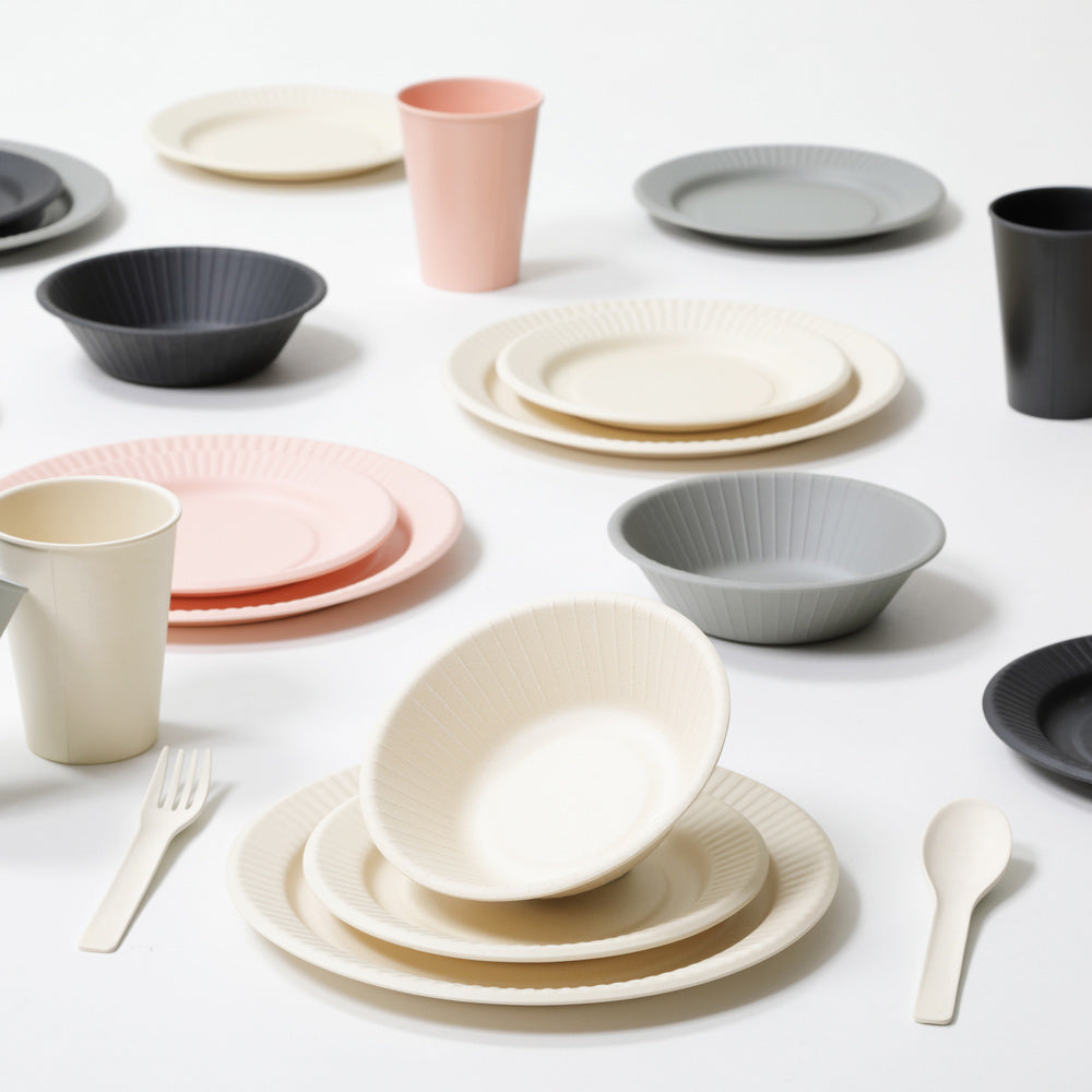 "b fiber" cutlery/2+2pcs - Ash Gray