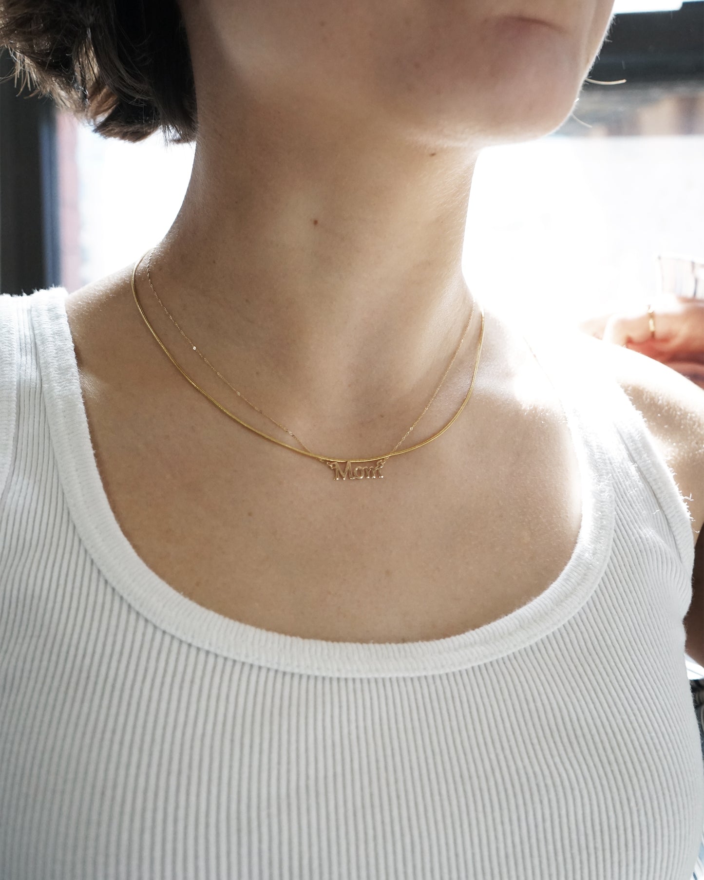 14k Gold Necklace -Mom-