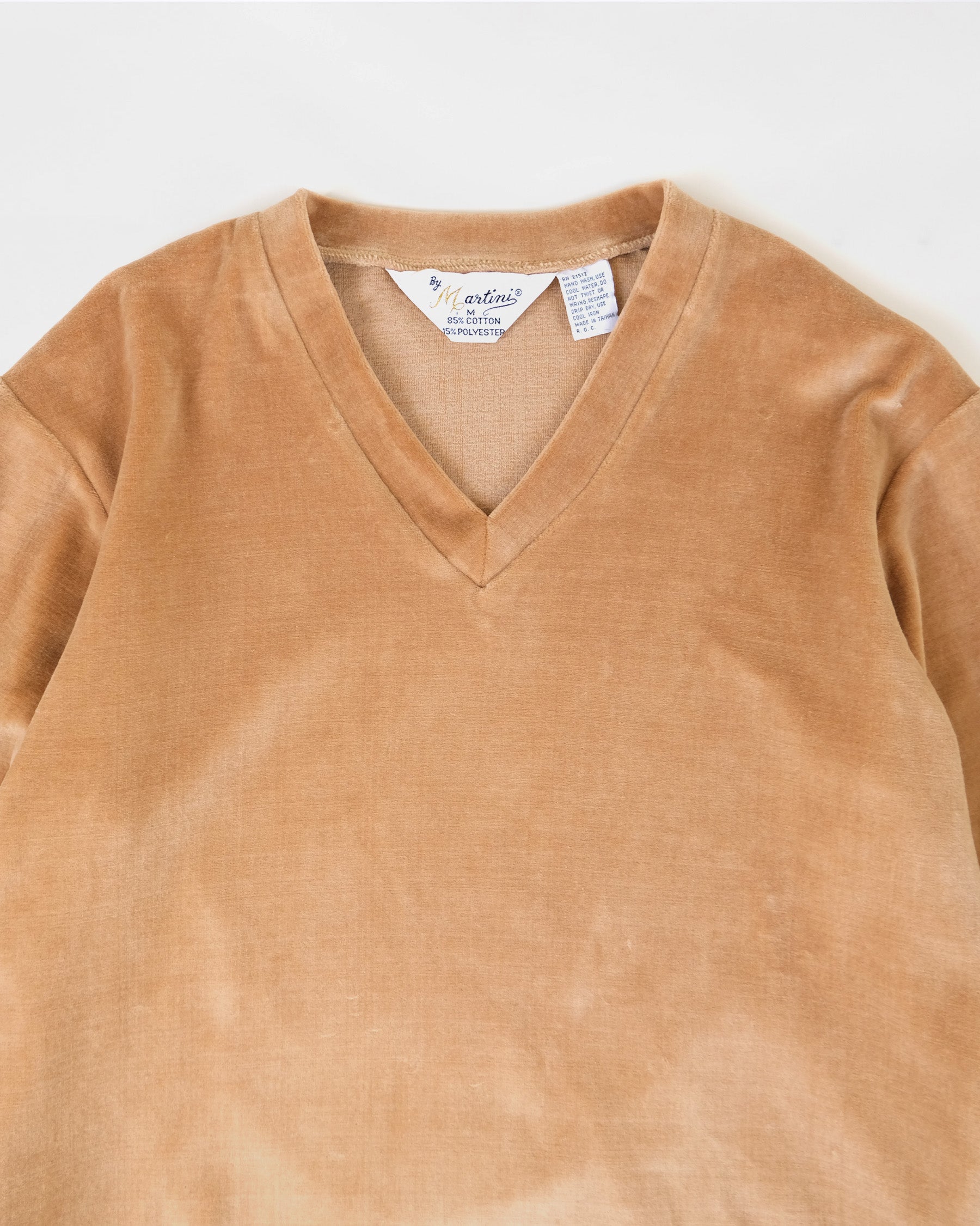NOS Velour V-Neck Top