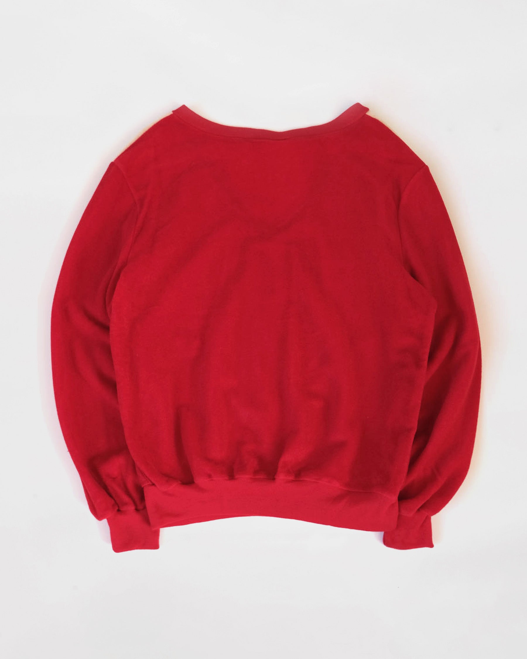 NOS Velour Bi-color V-Neck Top