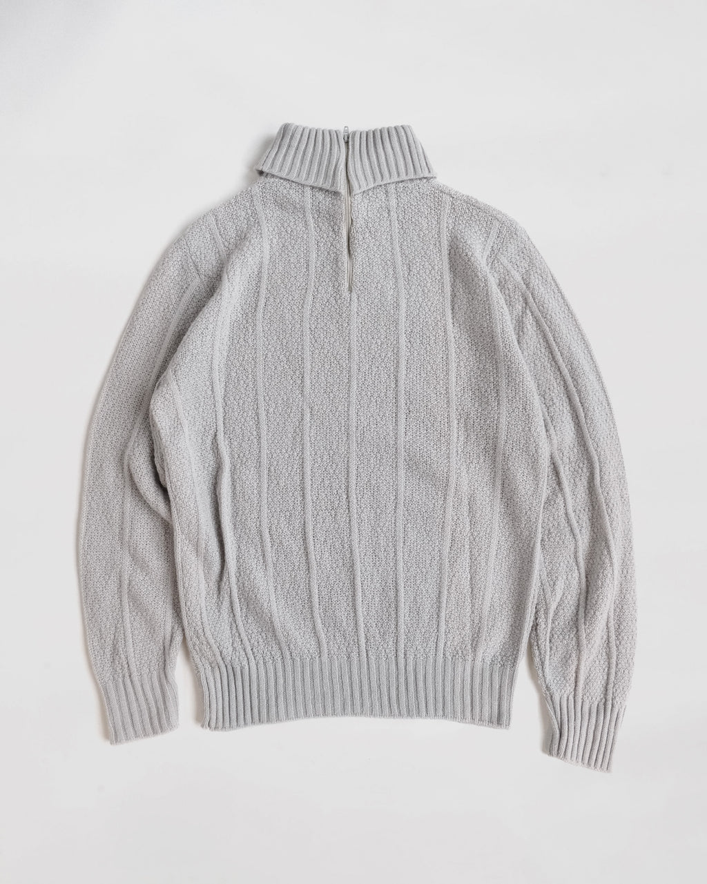 NOS Turtleneck with Back Zipper - Light Gray