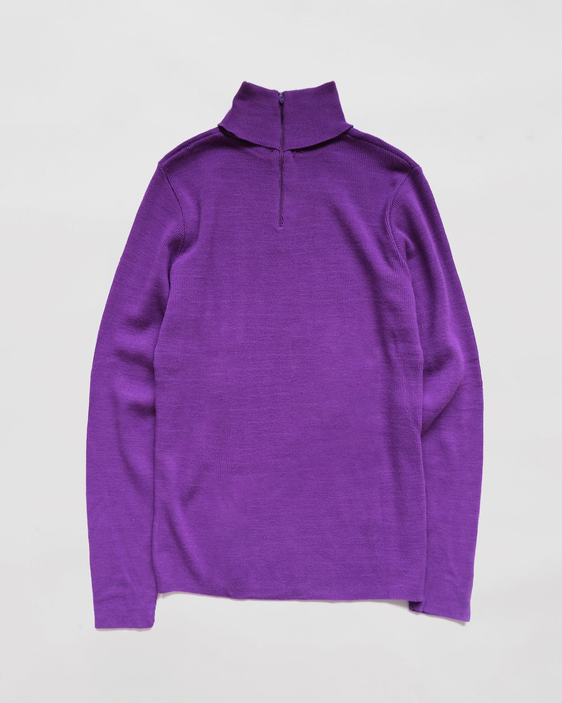 NOS Turtleneck Sweater with Back Zippier - Purple