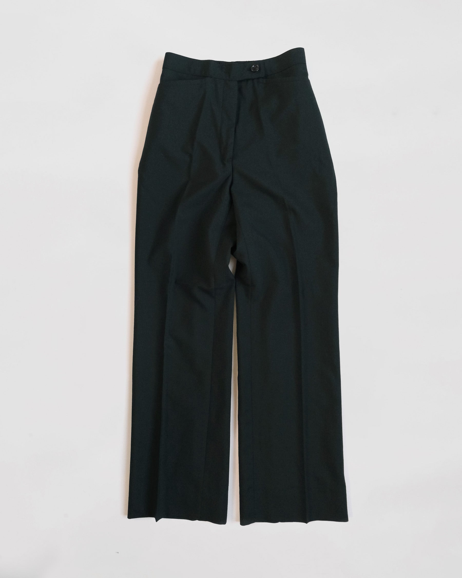 Dark Green Wool Trousers