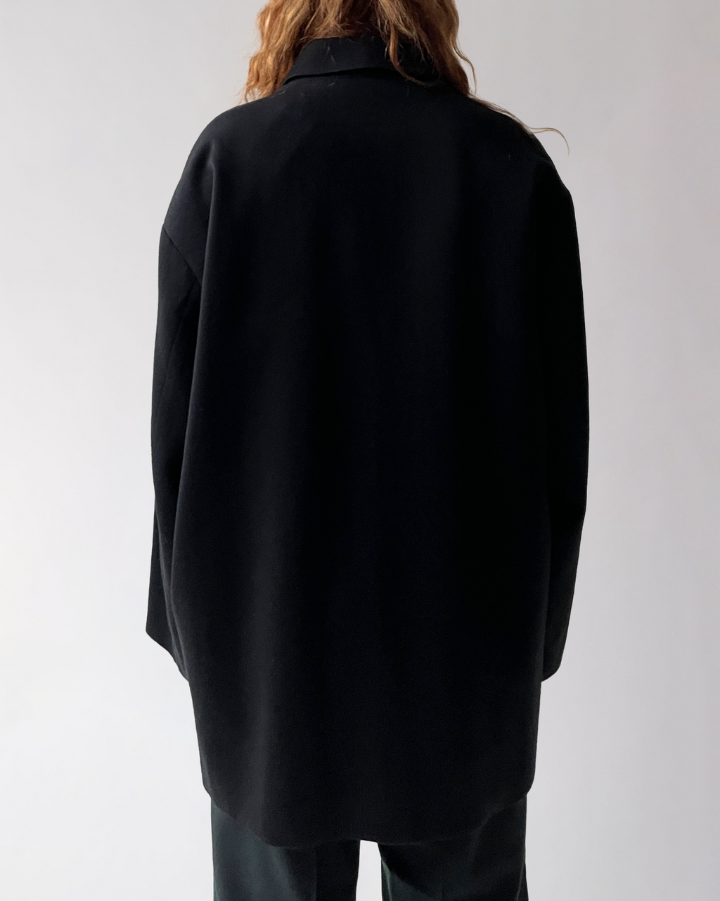 Wool Zip-Up Bicolor Jacket