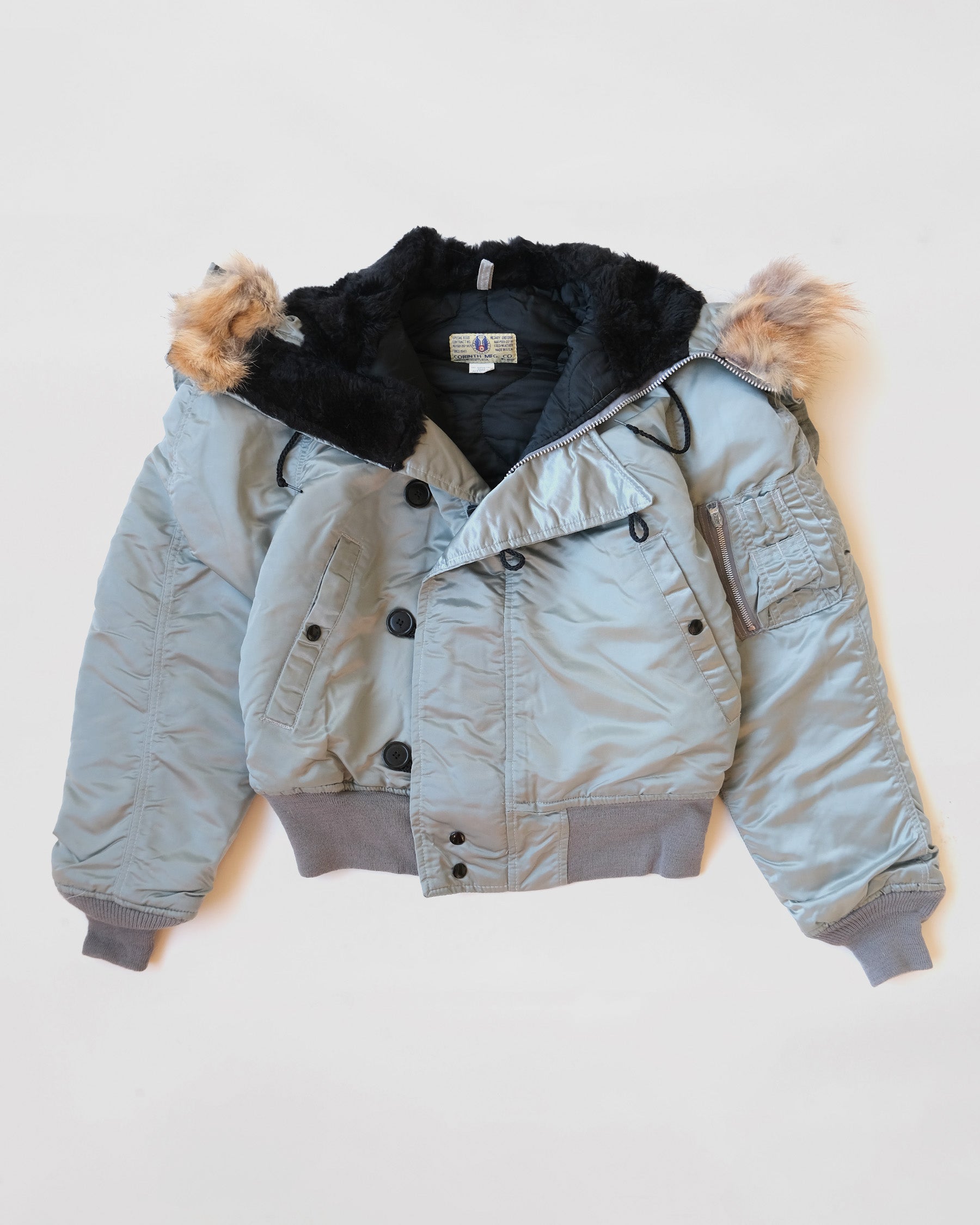 Air Force Hoodie Nylon Jacket w/ Coyote Fur