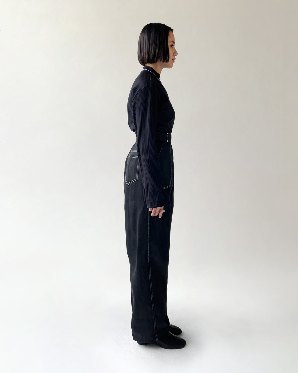 70's stitch Cotton Pants