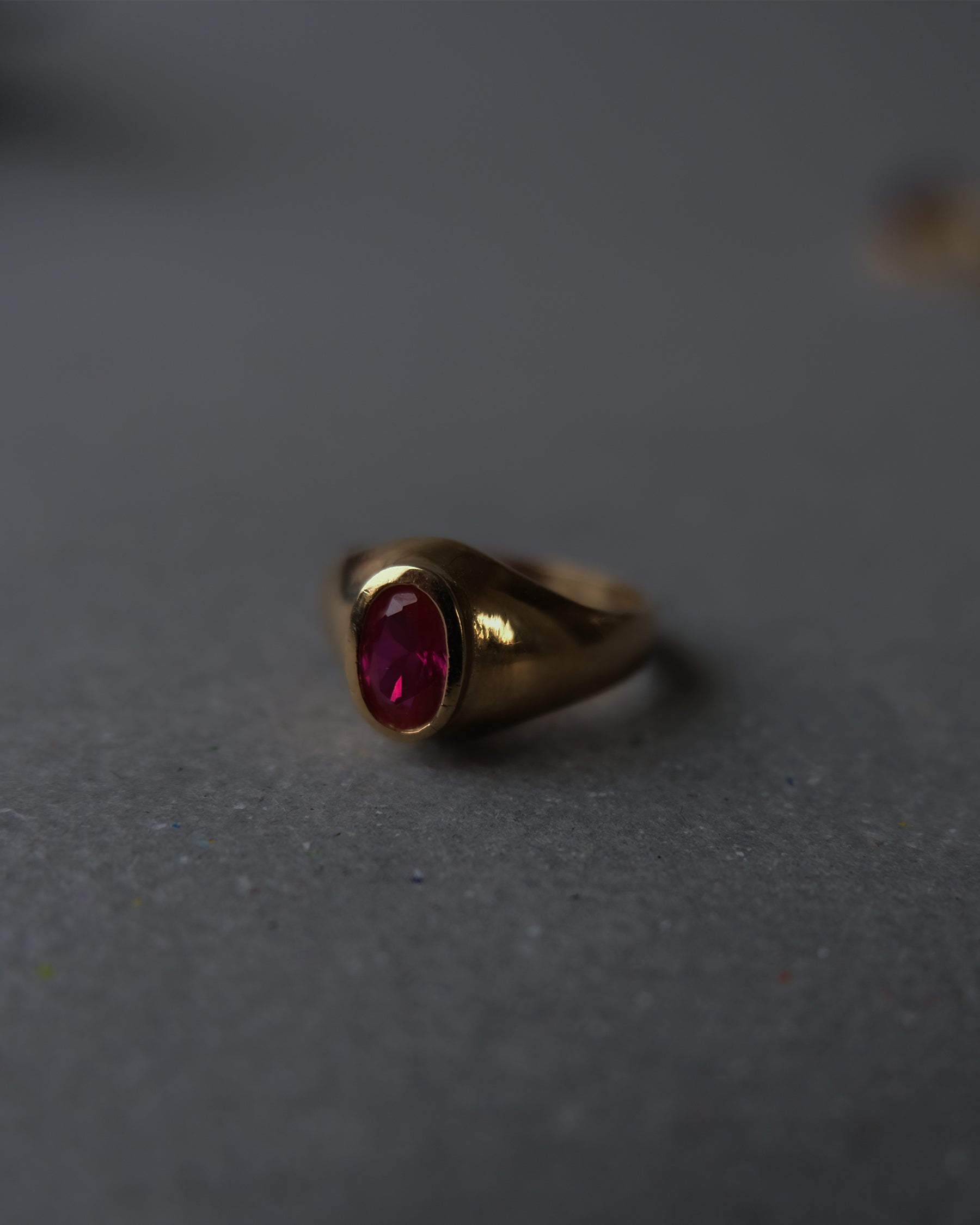 10K x Pinky Ring w/ stone - 3号