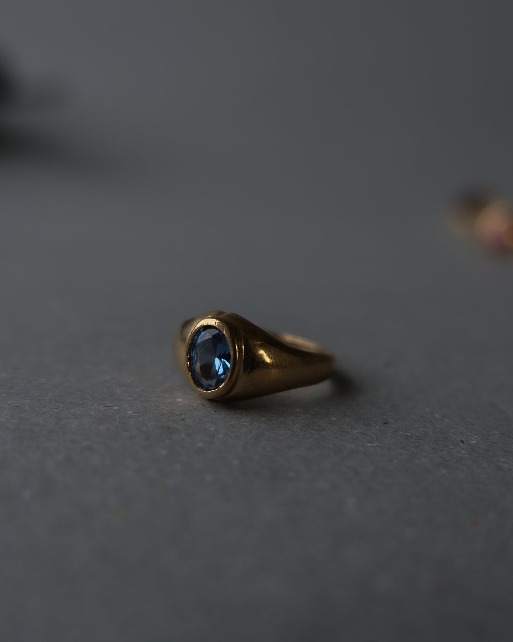 10K x Pinky Ring w/ stone - 3号