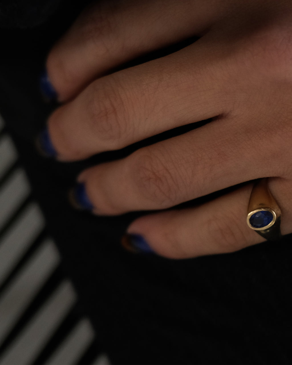 10K x Pinky Ring w/ stone - 3号