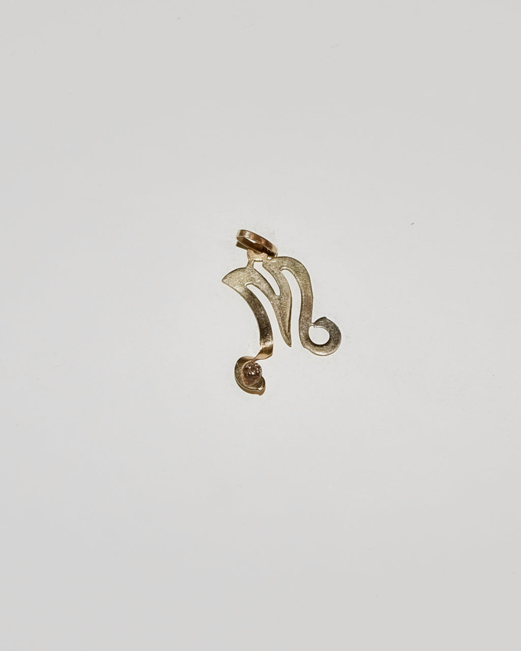 14k Gold Charm "M"