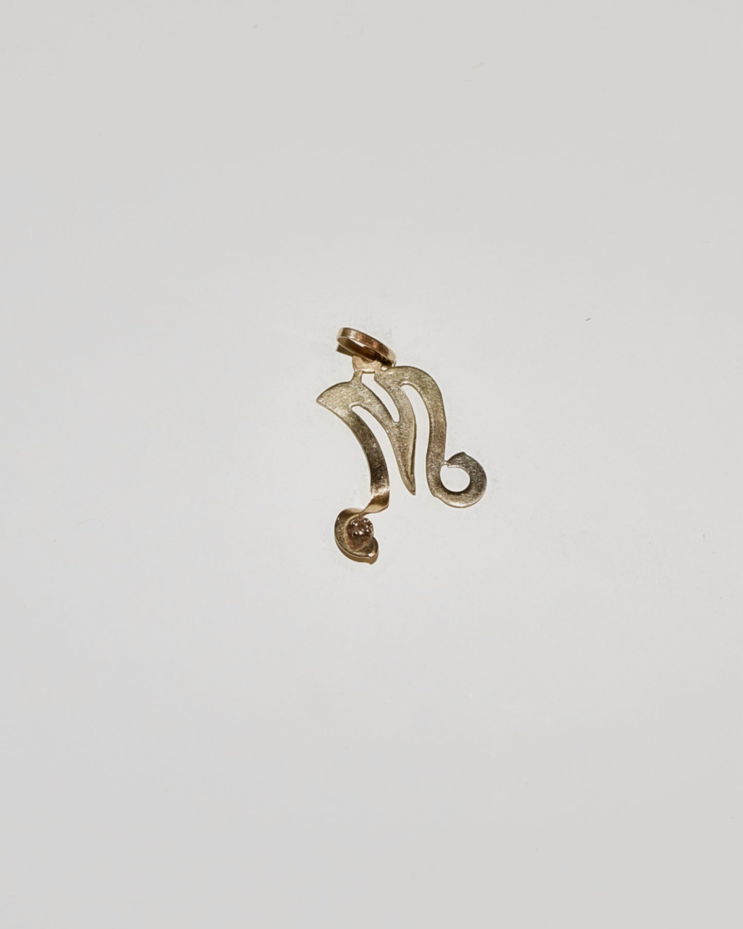 14k Gold Charm "M"